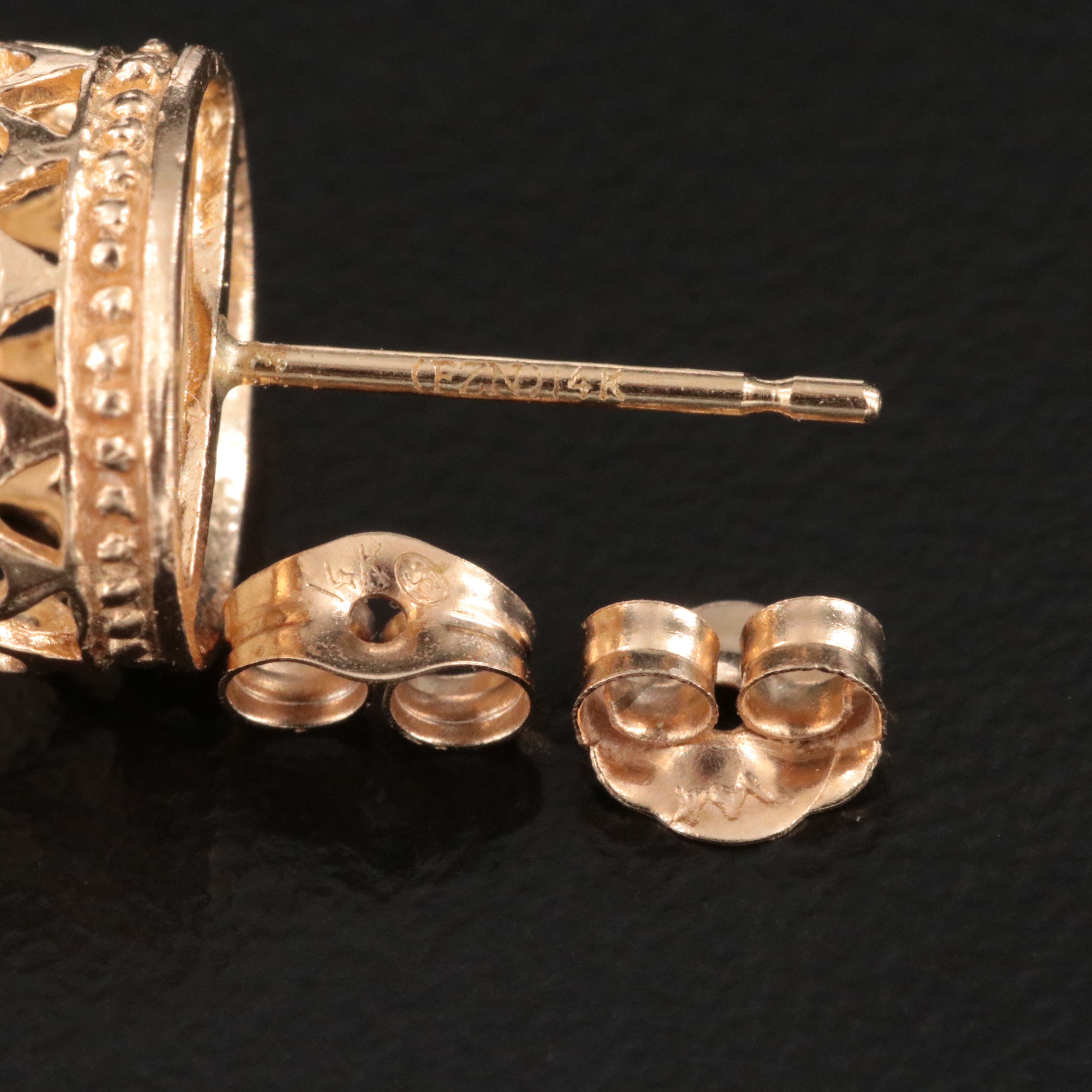 14K Citrine Earrings