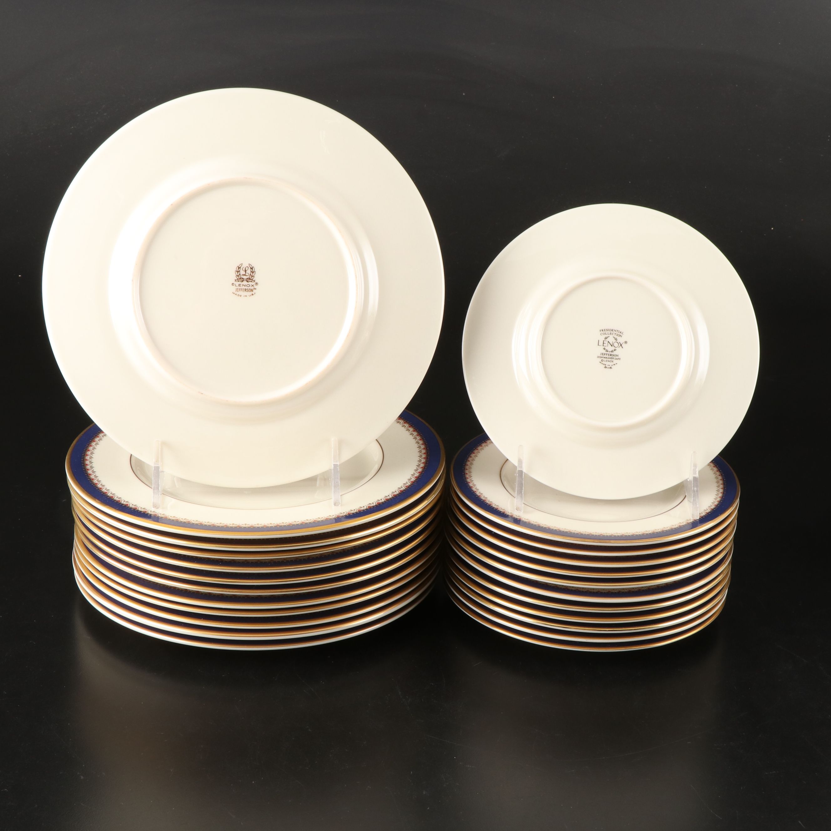 Lenox "Jefferson" Porcelain 5-Piece Place Settings, 1984-2002