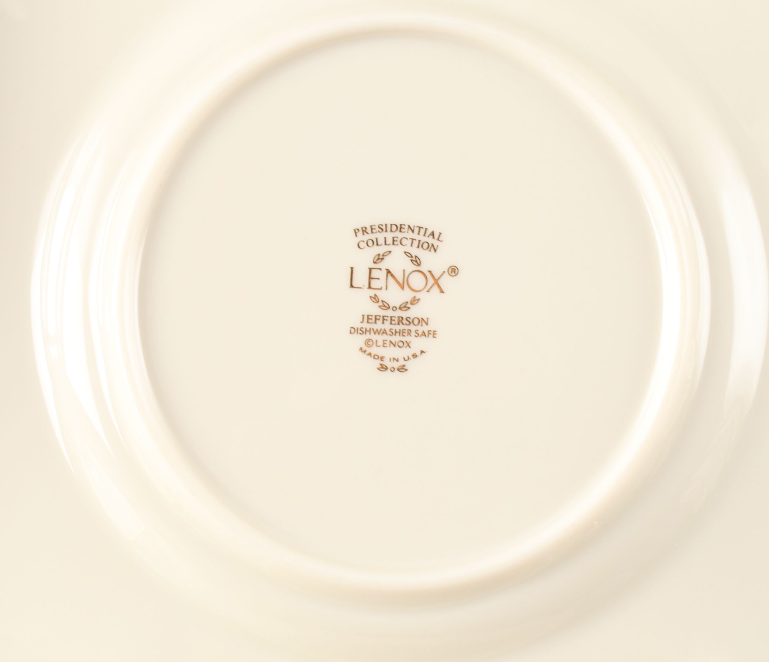 Lenox "Jefferson" Porcelain 5-Piece Place Settings, 1984-2002