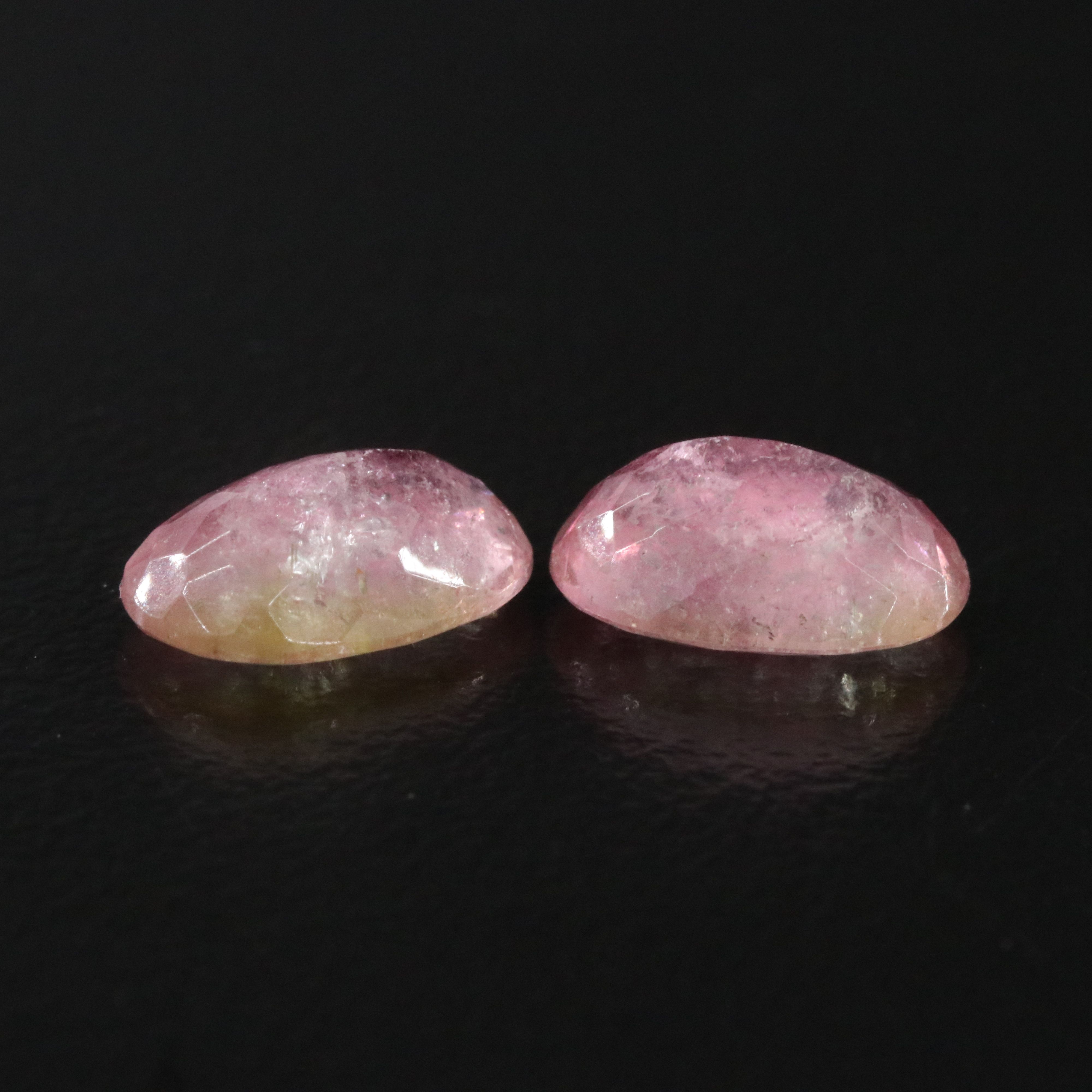 Loose 4.63 CTW Bi-Color Tourmaline Pair