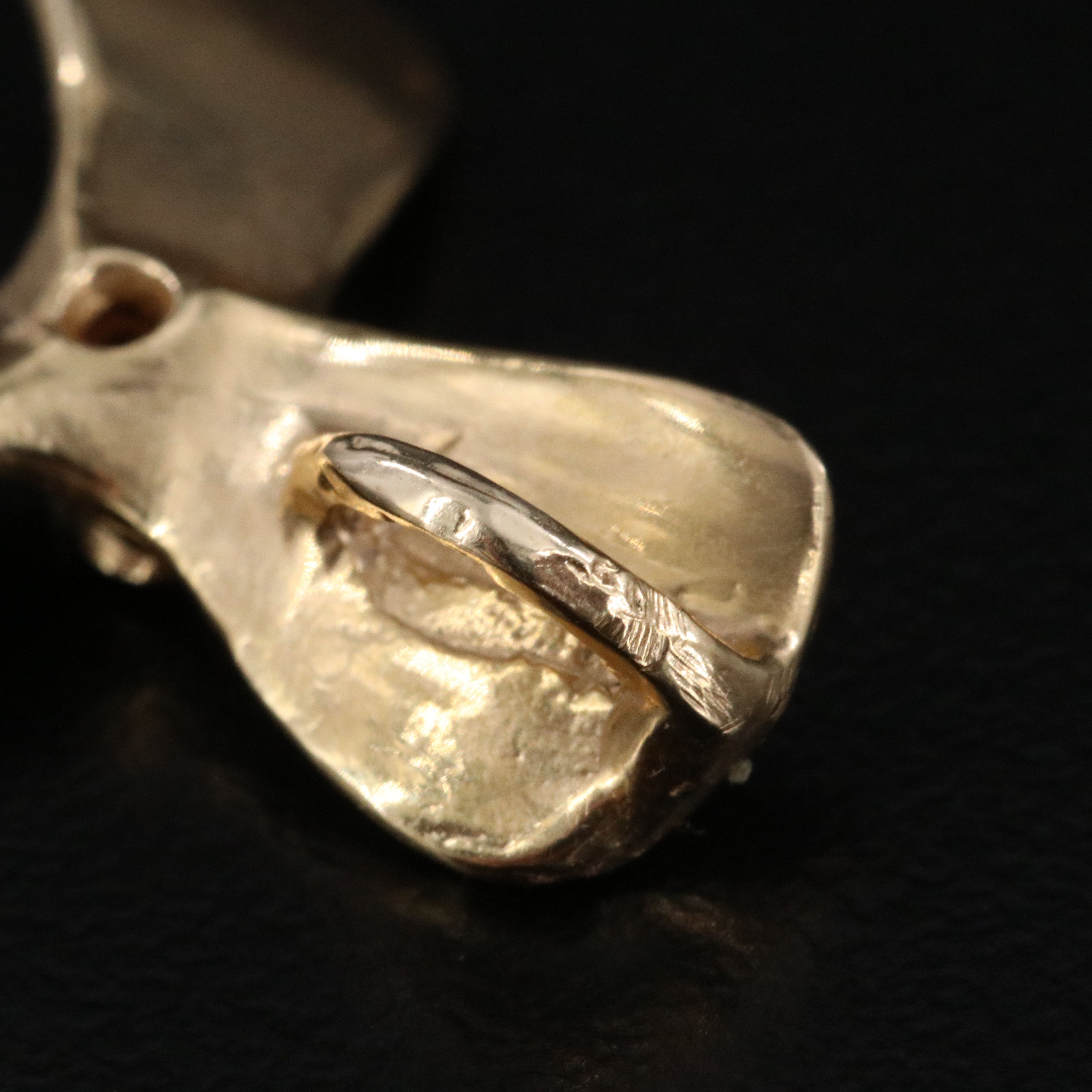 14K Diamond Pinwheel Pendant