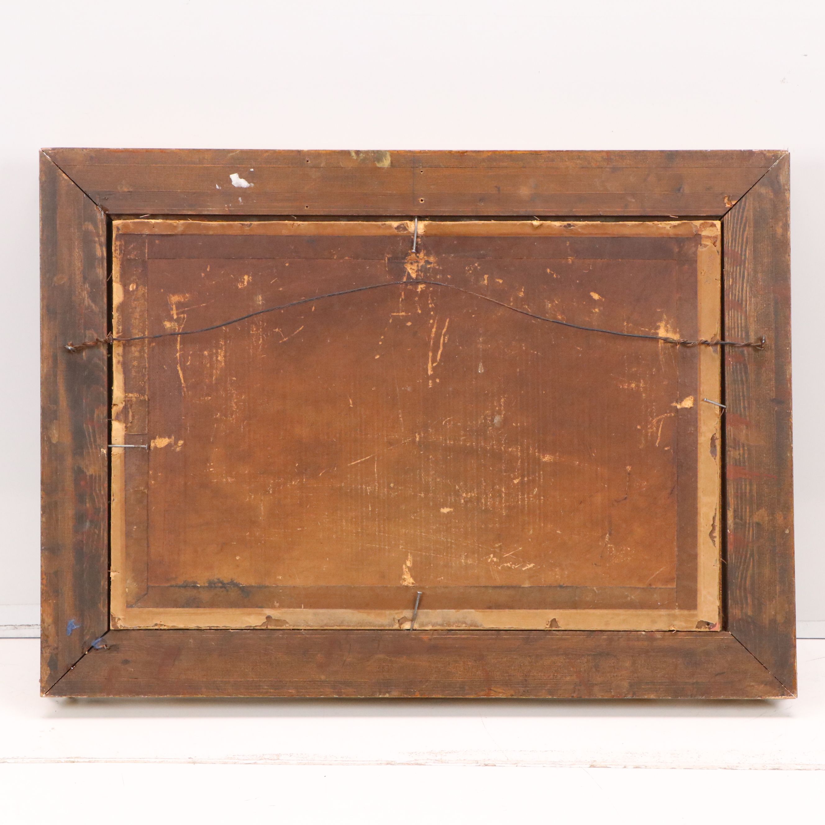 Oil Painting of Wounded Soldier, 19th Century