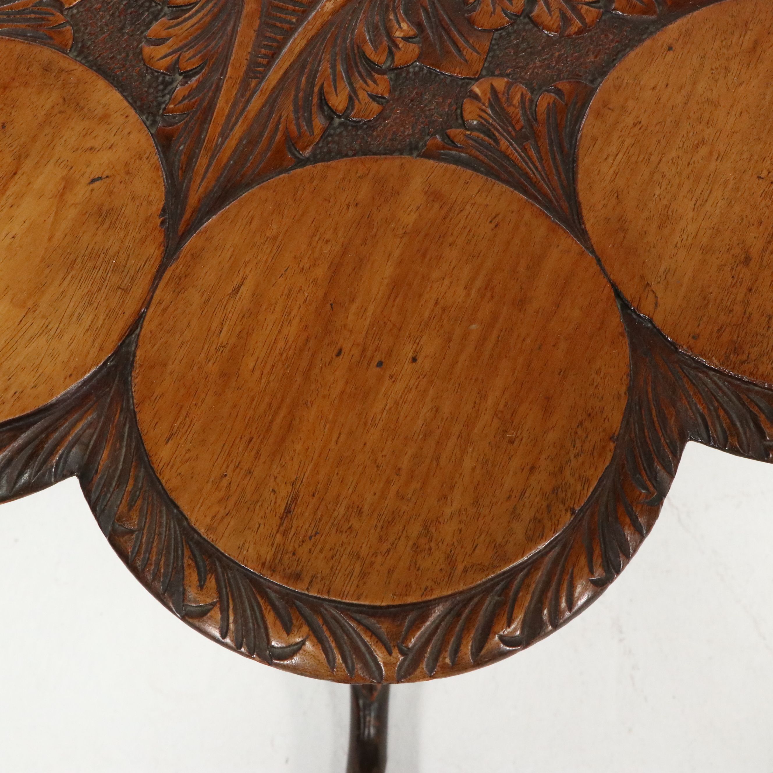 Carved Wooden Tea Table