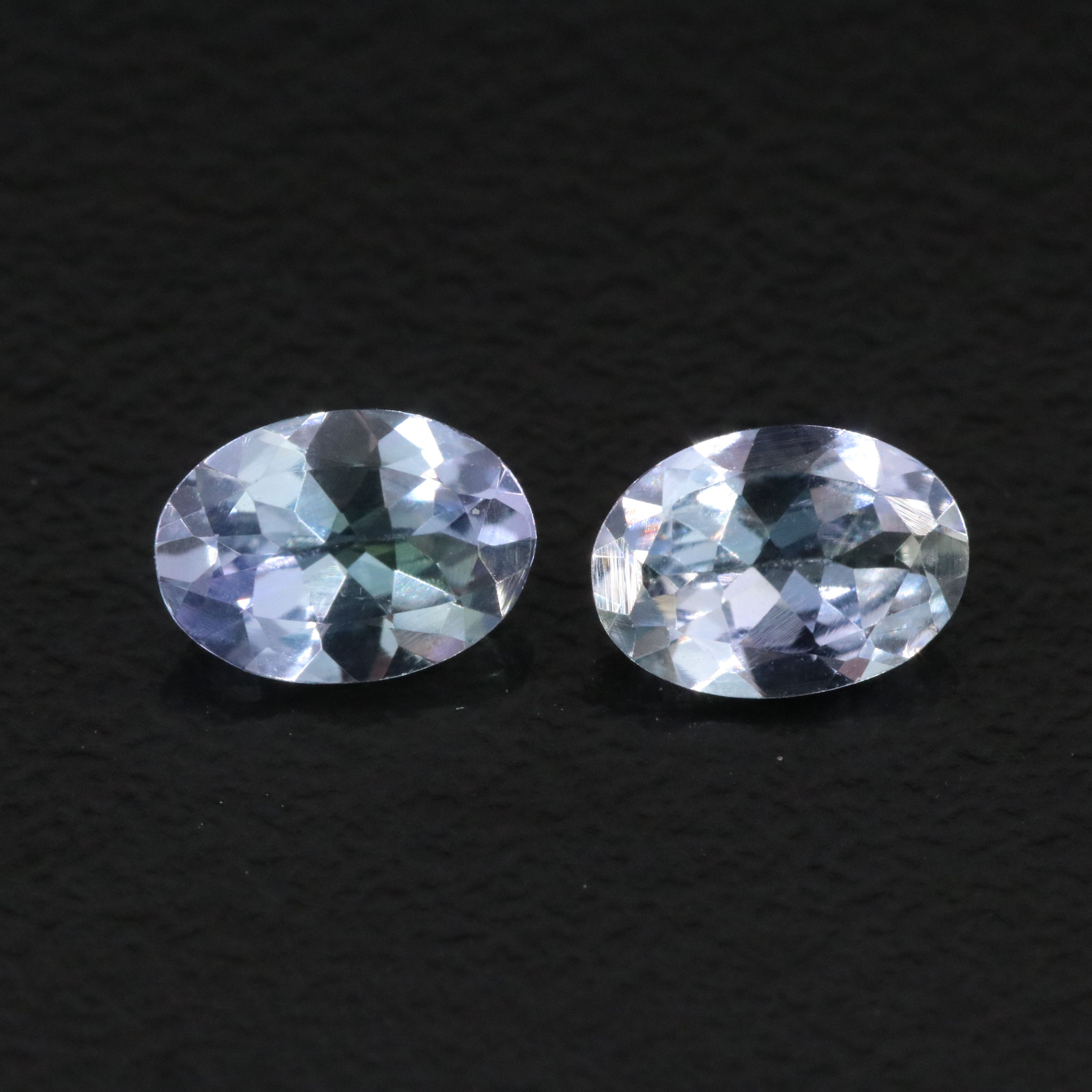 Loose 1.36 CTW Tanzanite Pair