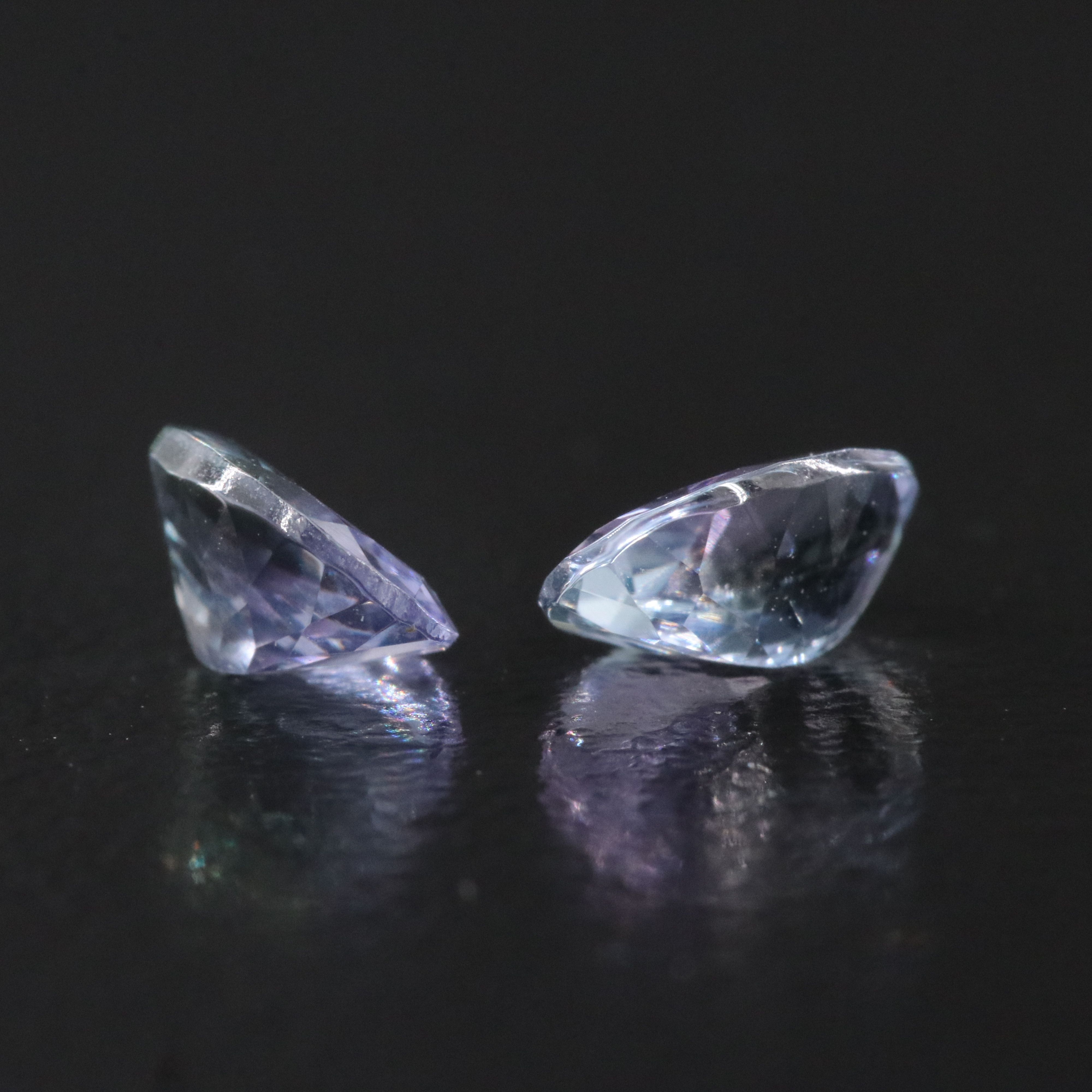Loose 1.36 CTW Tanzanite Pair