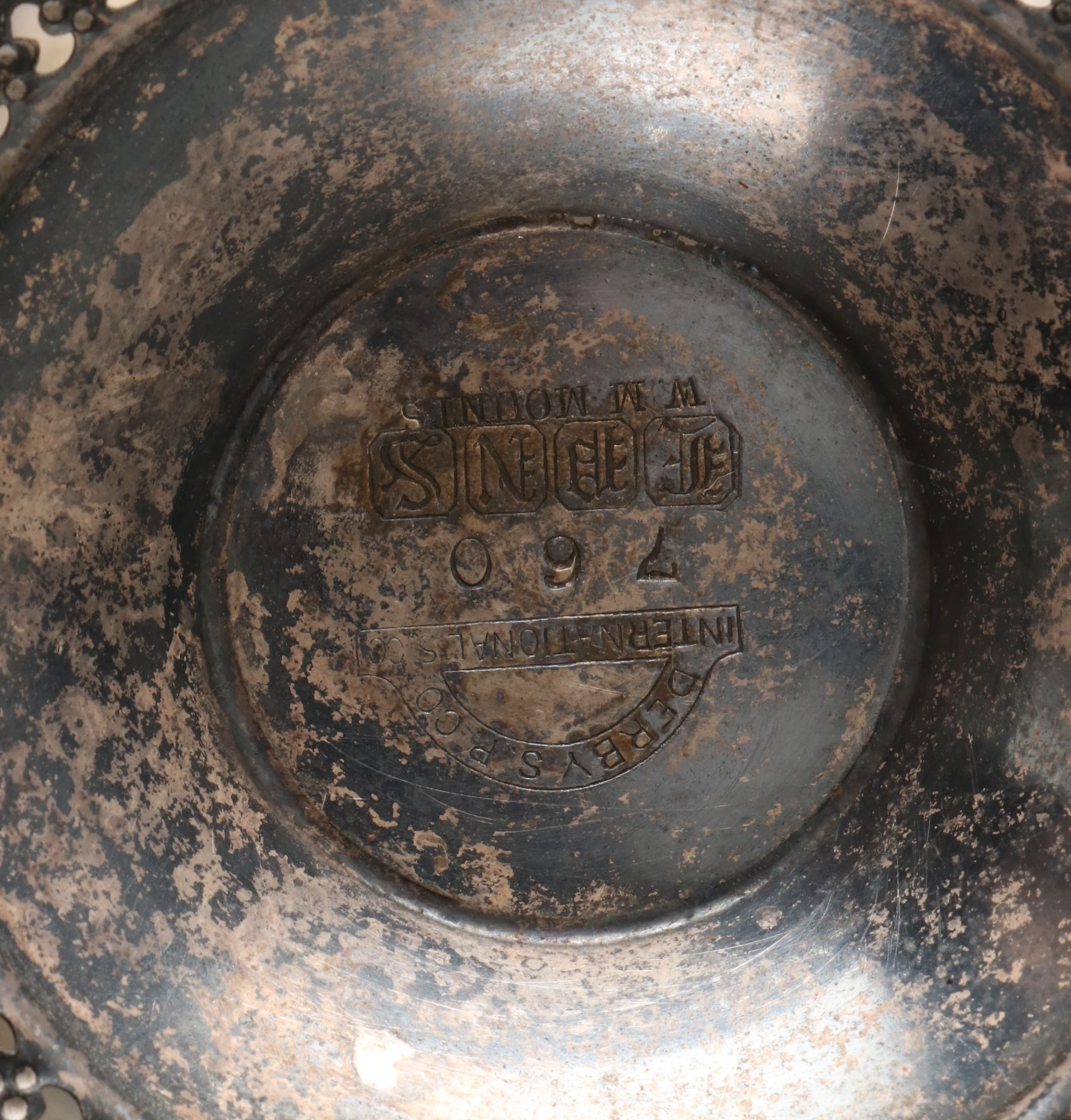 Derby's P. Co. Silver Plate Handled Compote Pair