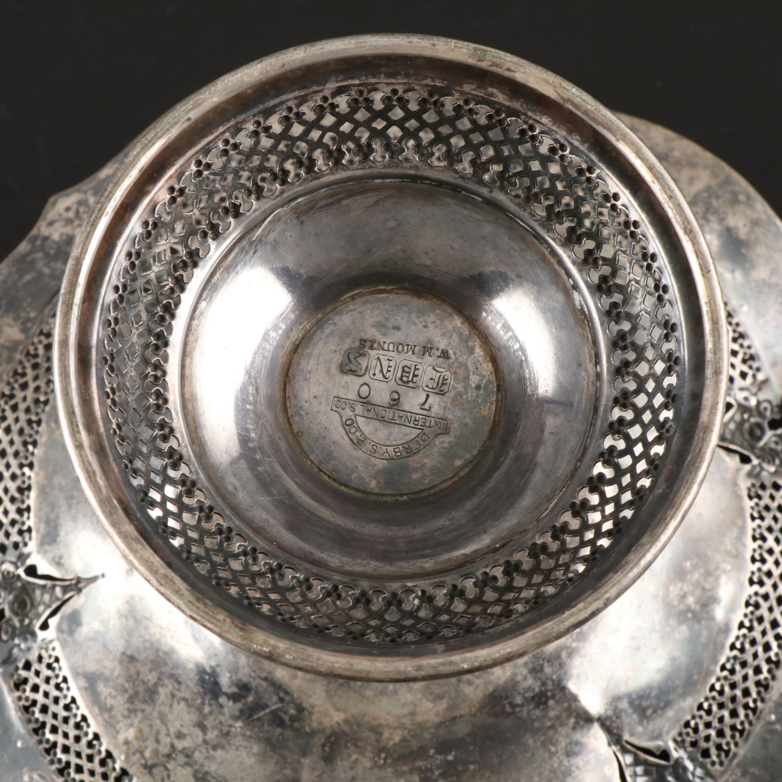 Derby's P. Co. Silver Plate Handled Compote Pair