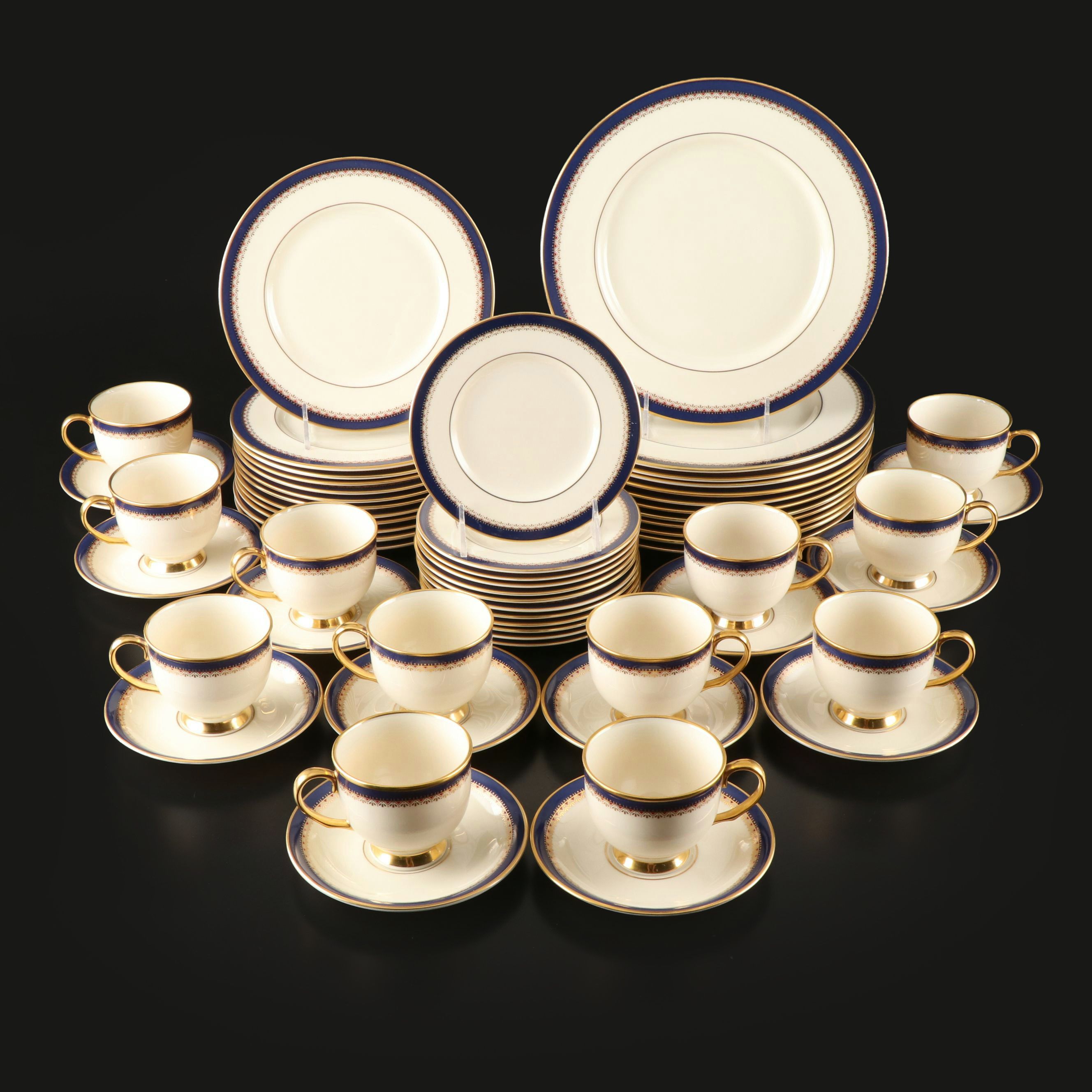Lenox "Jefferson" Porcelain 5-Piece Place Settings, 1984-2002