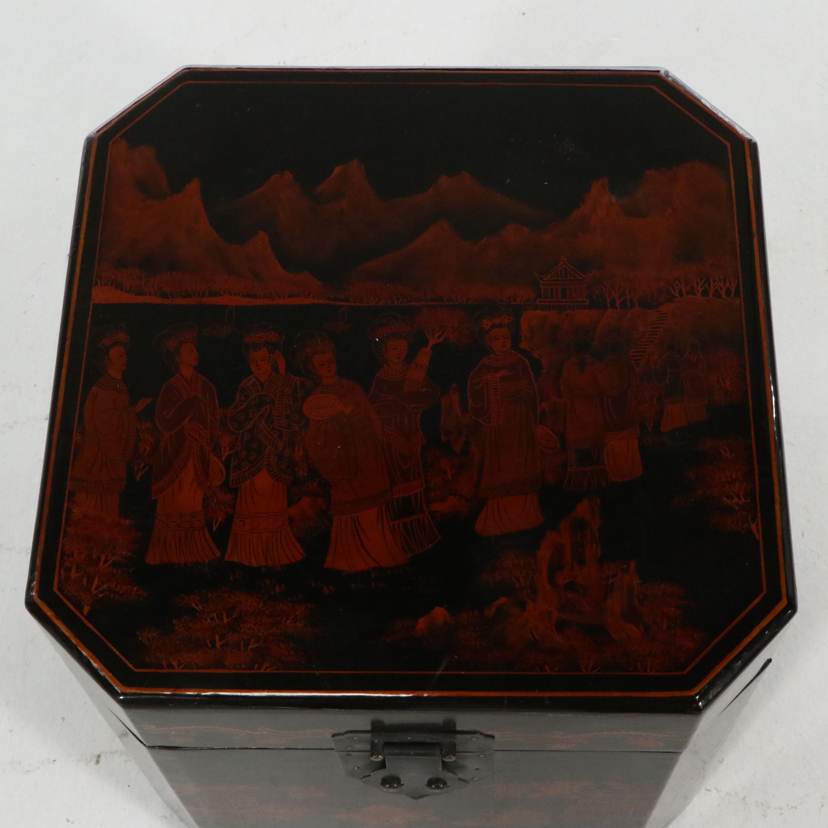 Chinese Lacquered Chest, 19th Century