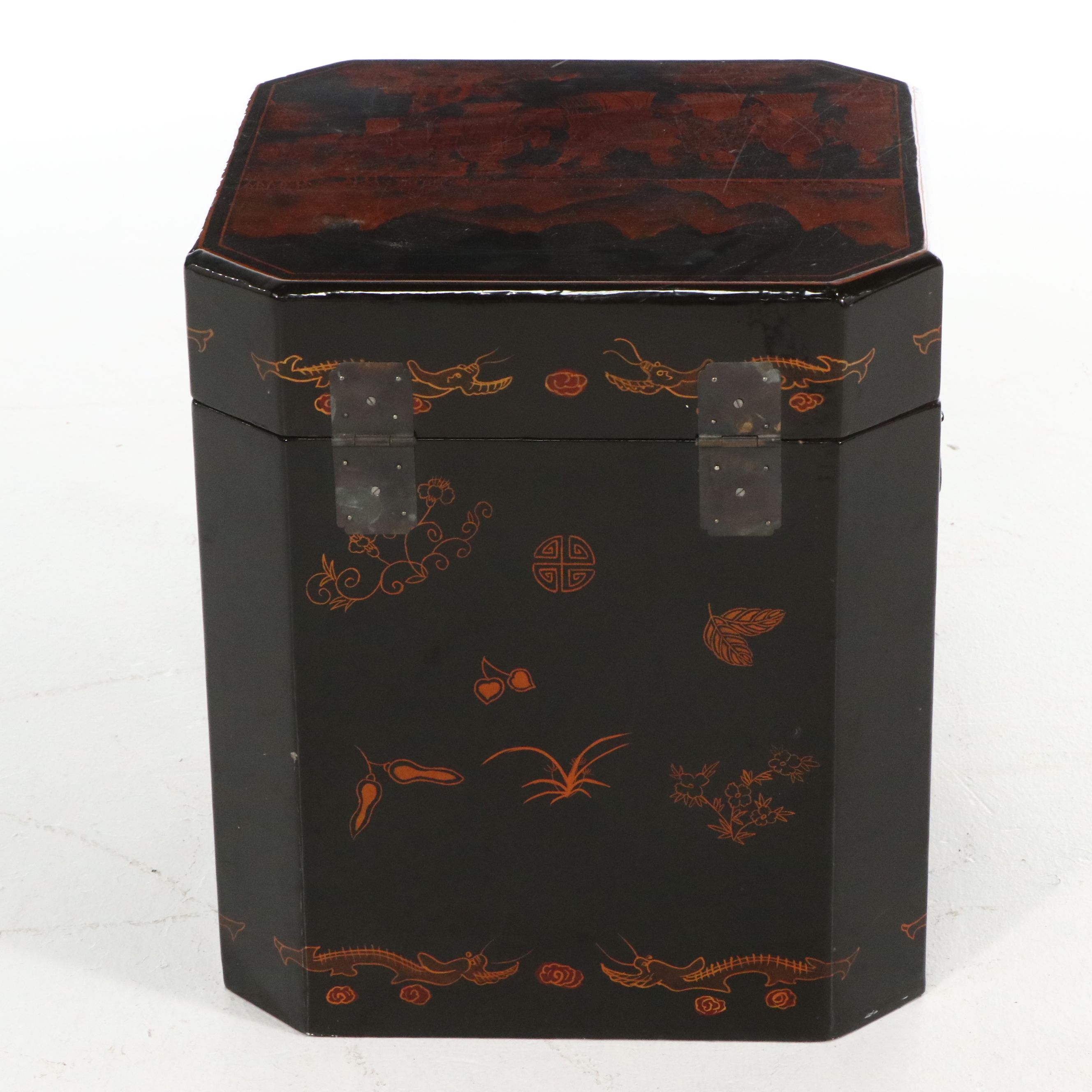Chinese Lacquered Chest, 19th Century