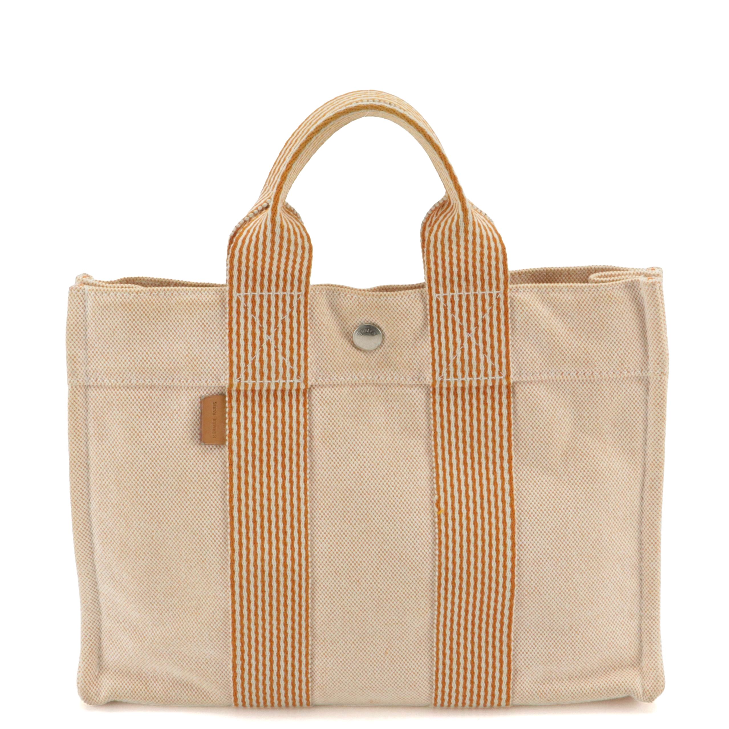 Hermès Cotton Toile Canvas Fourre Tout PM