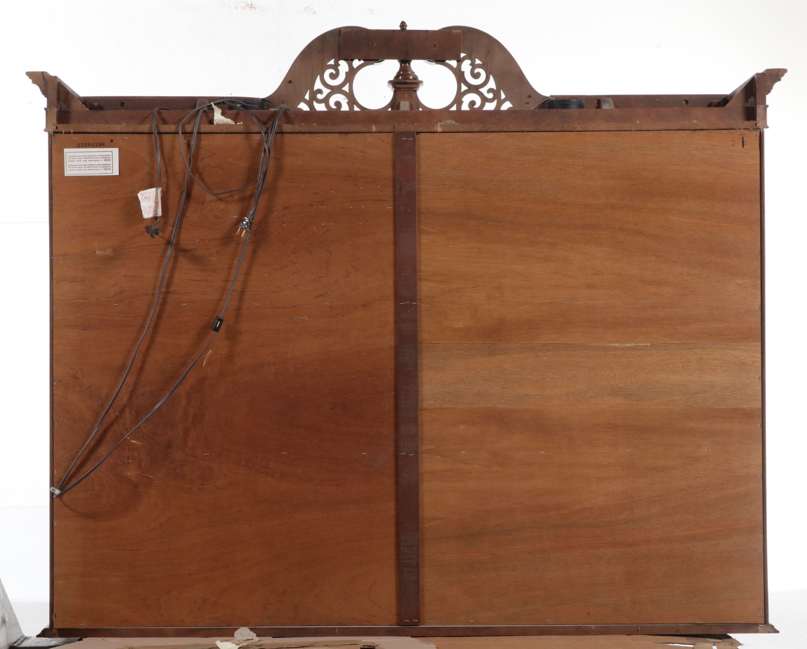 Chippendale Style Mahogany Breakfront China Cabinet