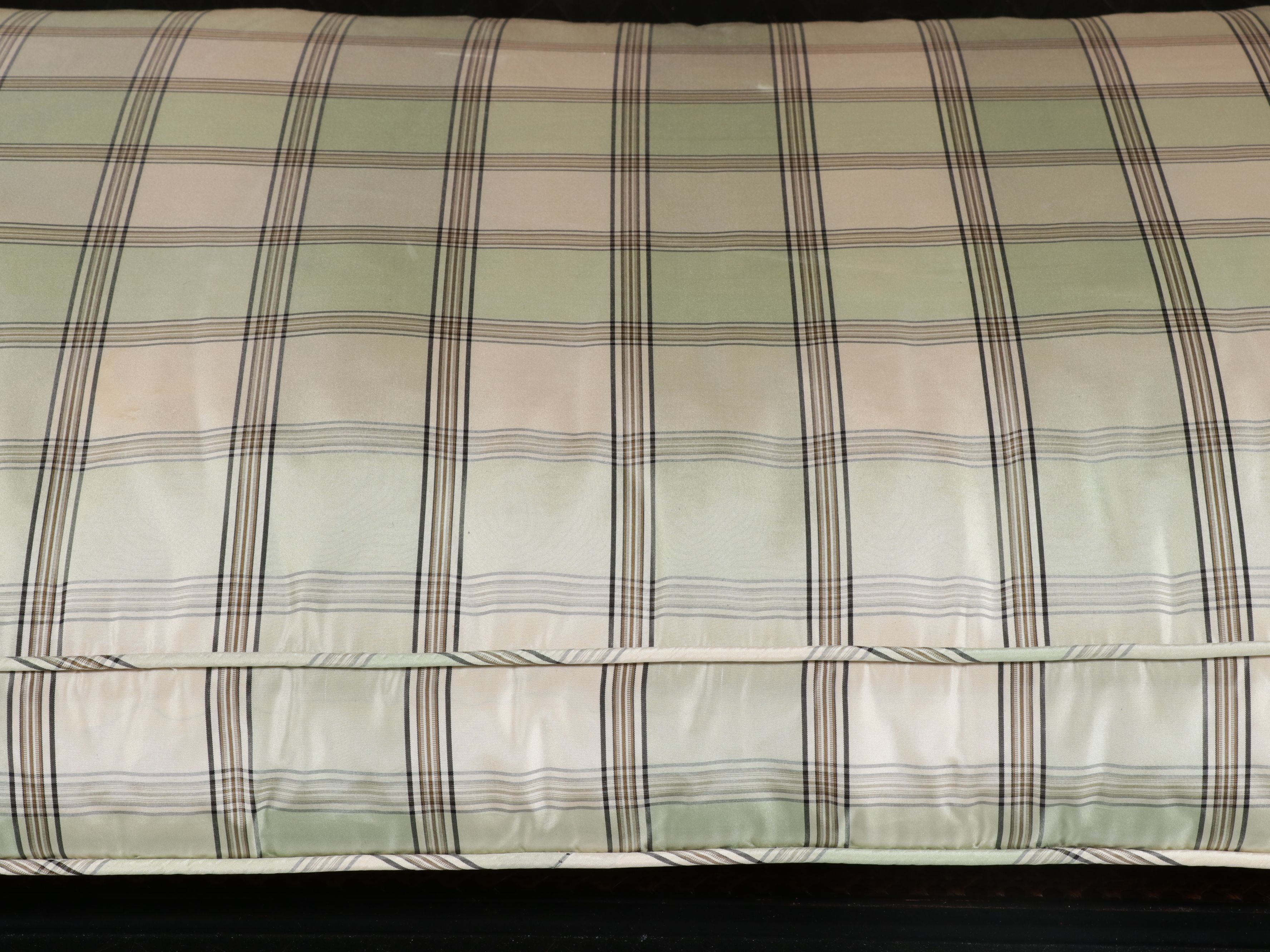 Milling Road for Baker Furniture Regency Style Caned Wood Settee