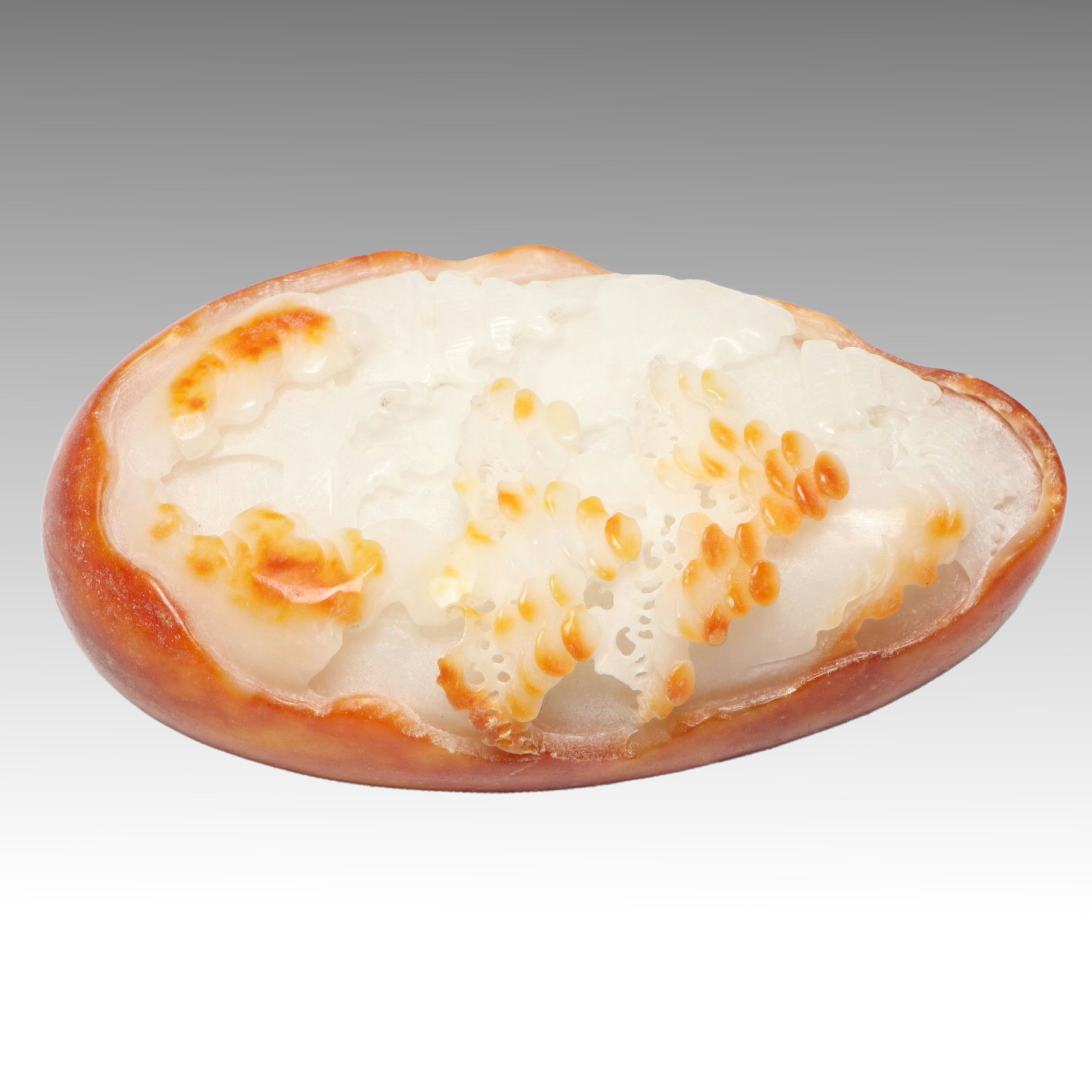 Chinese Egg-Shaped Jadeite Carving