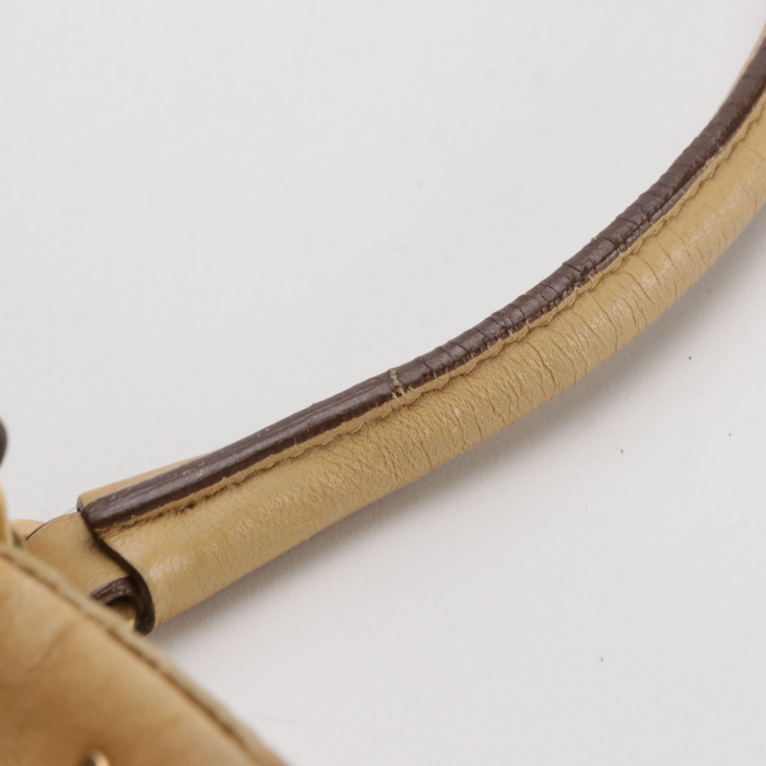 Prada Mini Tote Bag in Studded Beige Nappa Leather