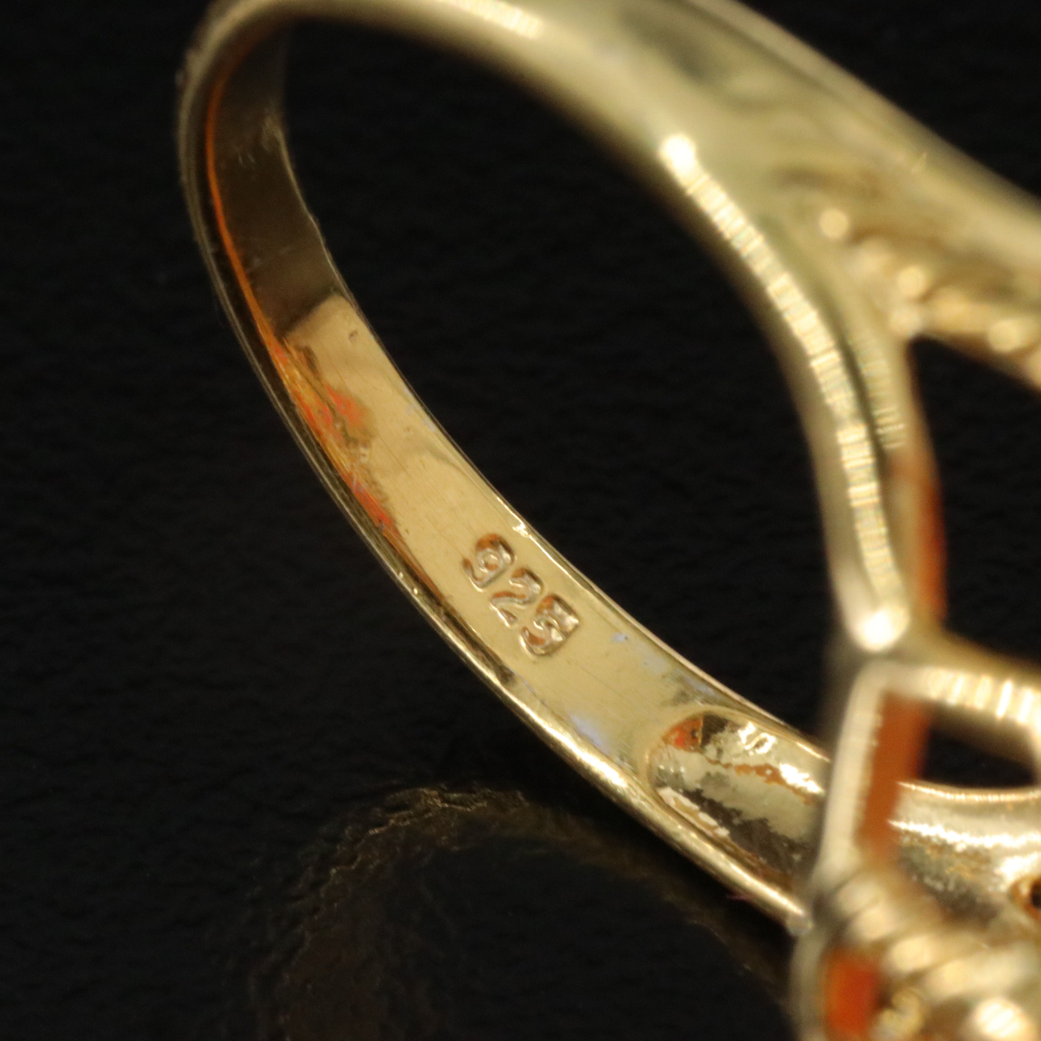 Sterling Opal and Ruby Ring