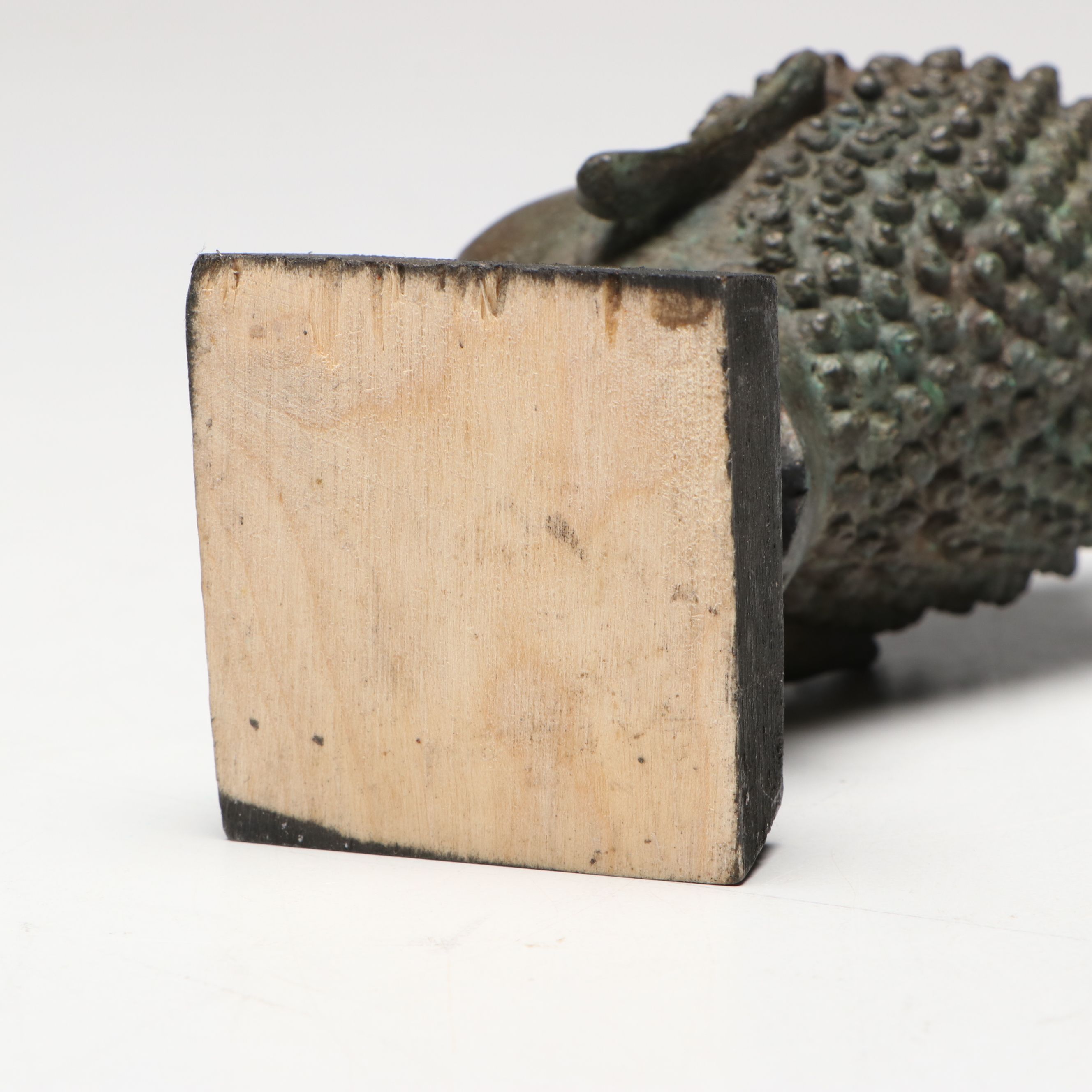 Patinated Cast Metal Buddha Head