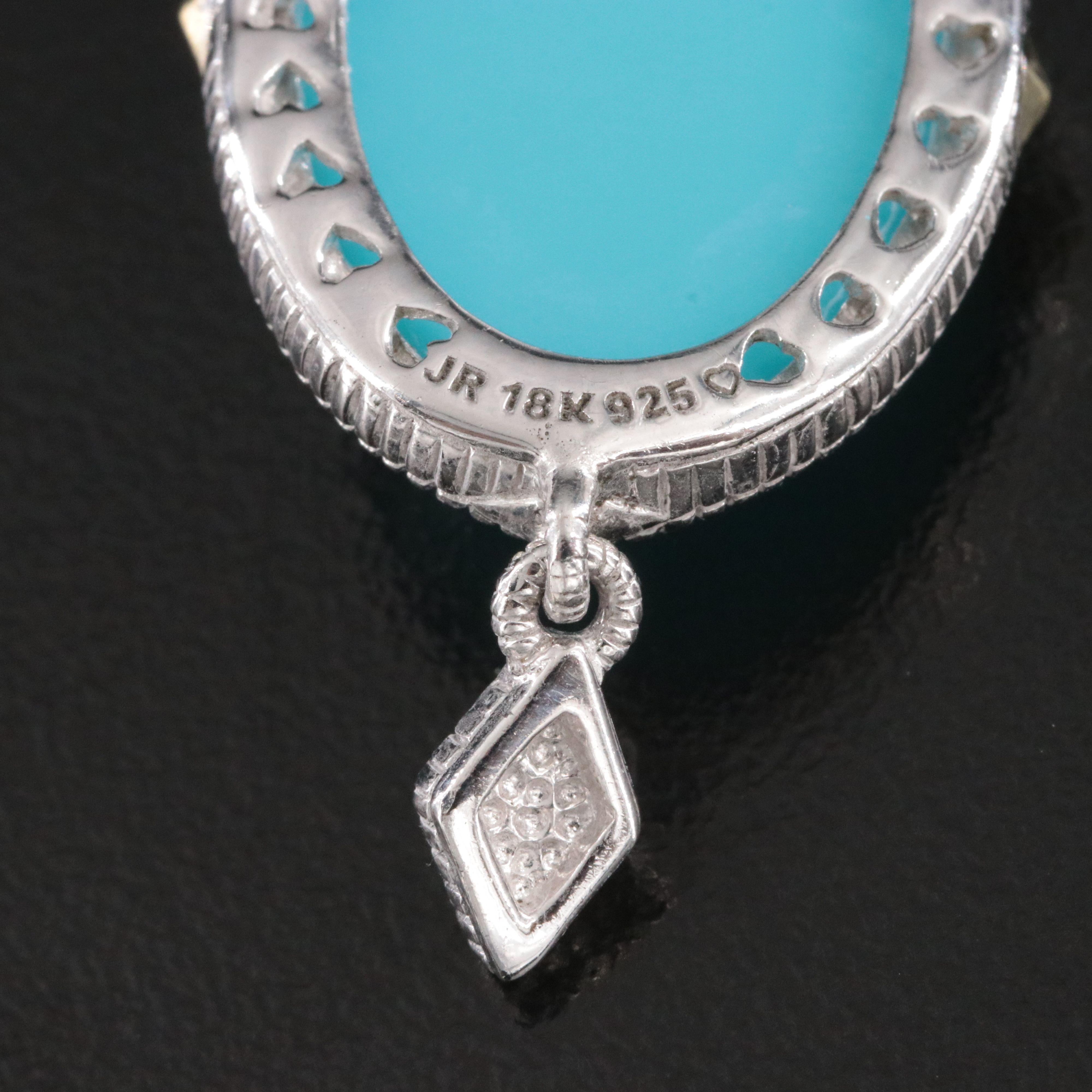 Judith Ripka Sterling Quartz Doublet Drop Earrings with 18K Accent