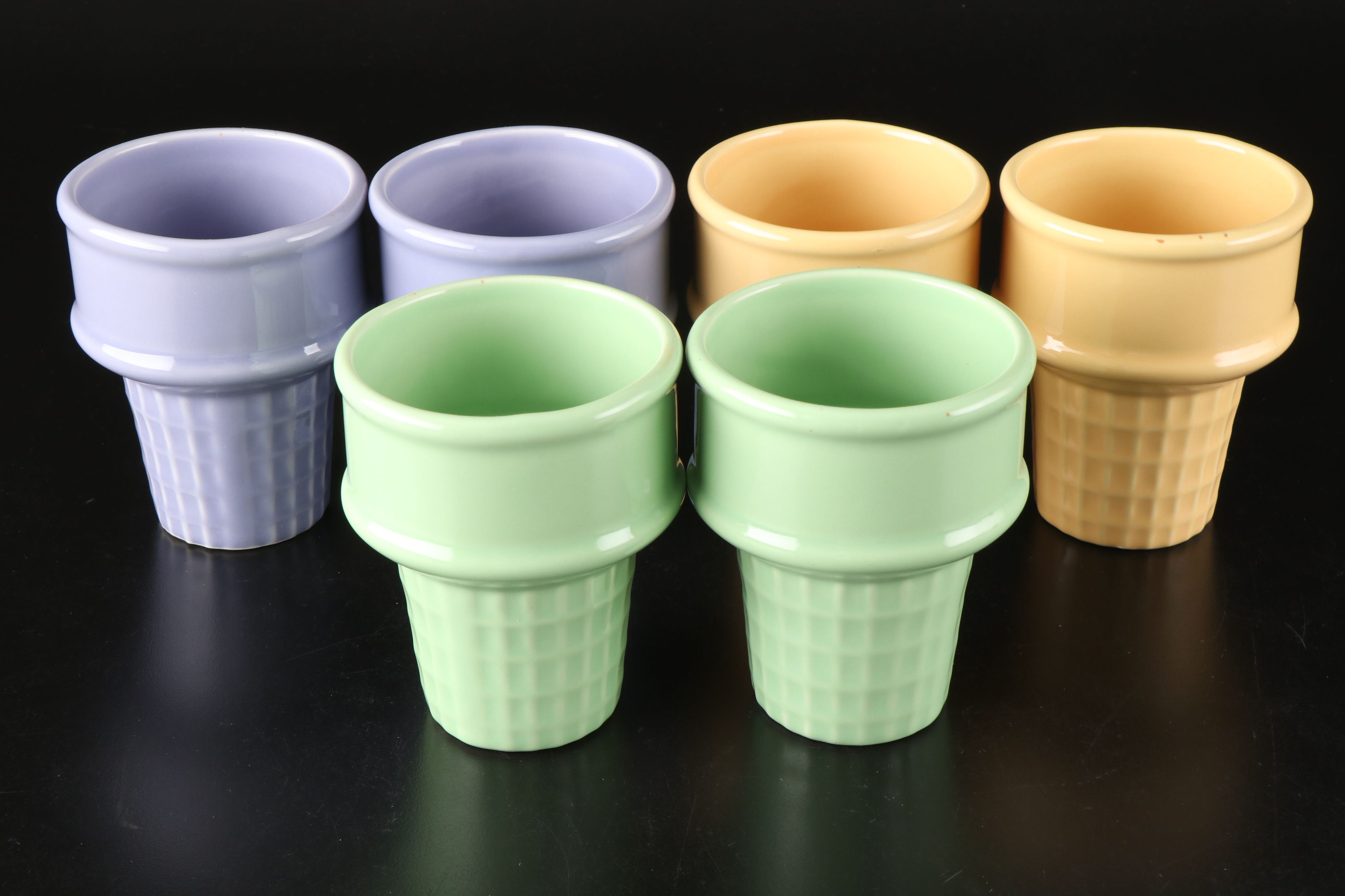 Monkey and the Peddler Ice Cream Cone Bowls with Other Dessert Stemware