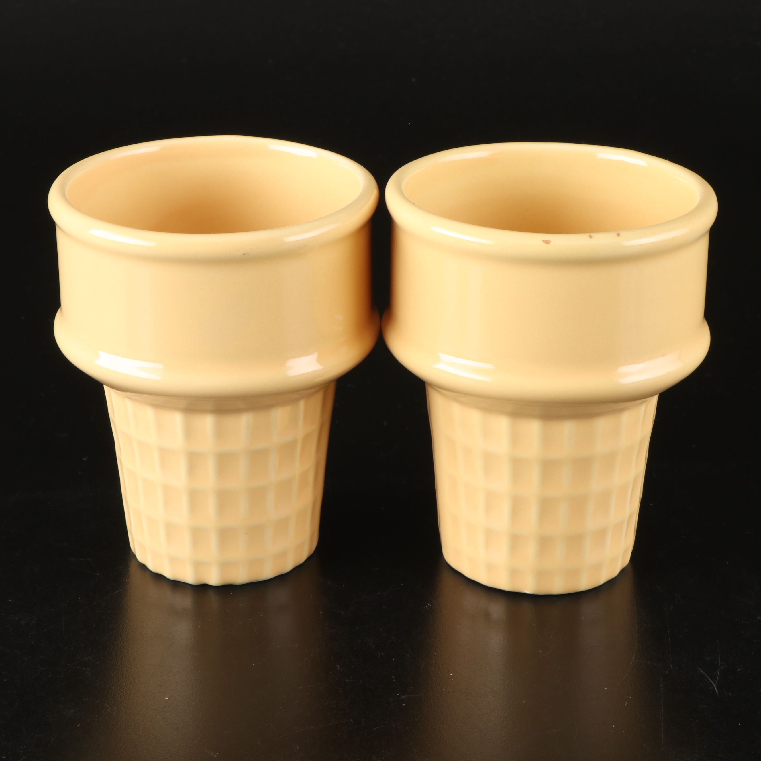Monkey and the Peddler Ice Cream Cone Bowls with Other Dessert Stemware