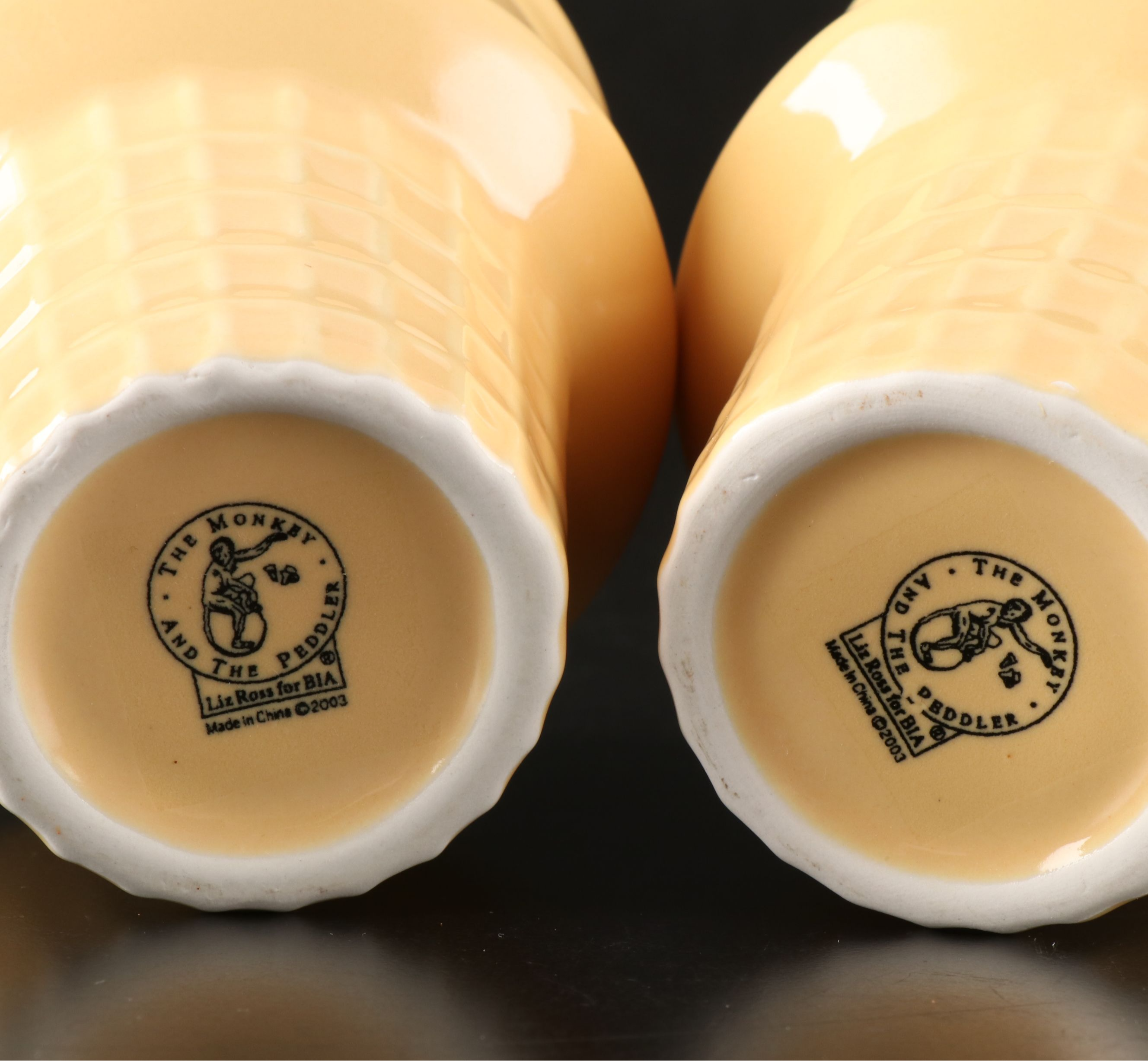 Monkey and the Peddler Ice Cream Cone Bowls with Other Dessert Stemware