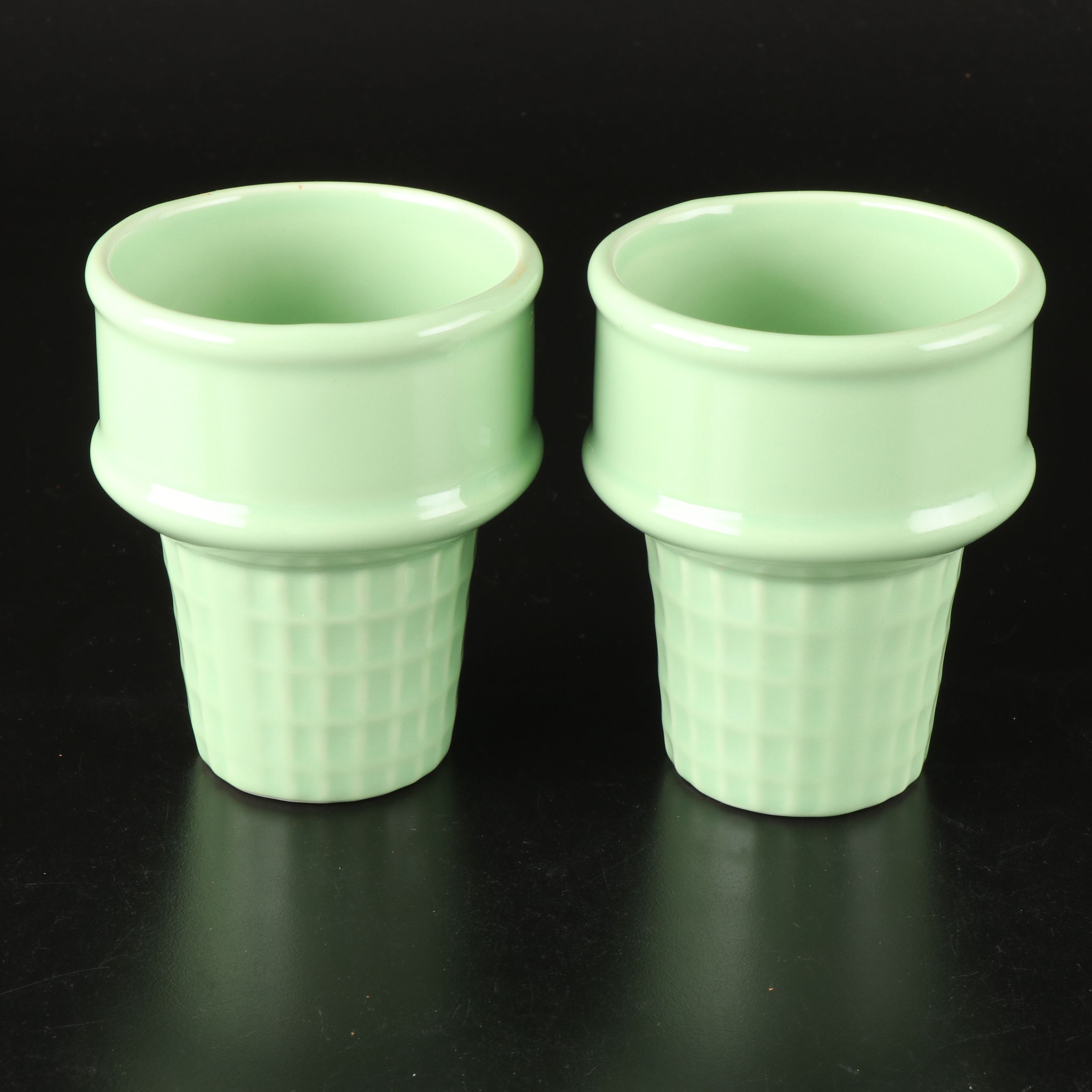 Monkey and the Peddler Ice Cream Cone Bowls with Other Dessert Stemware