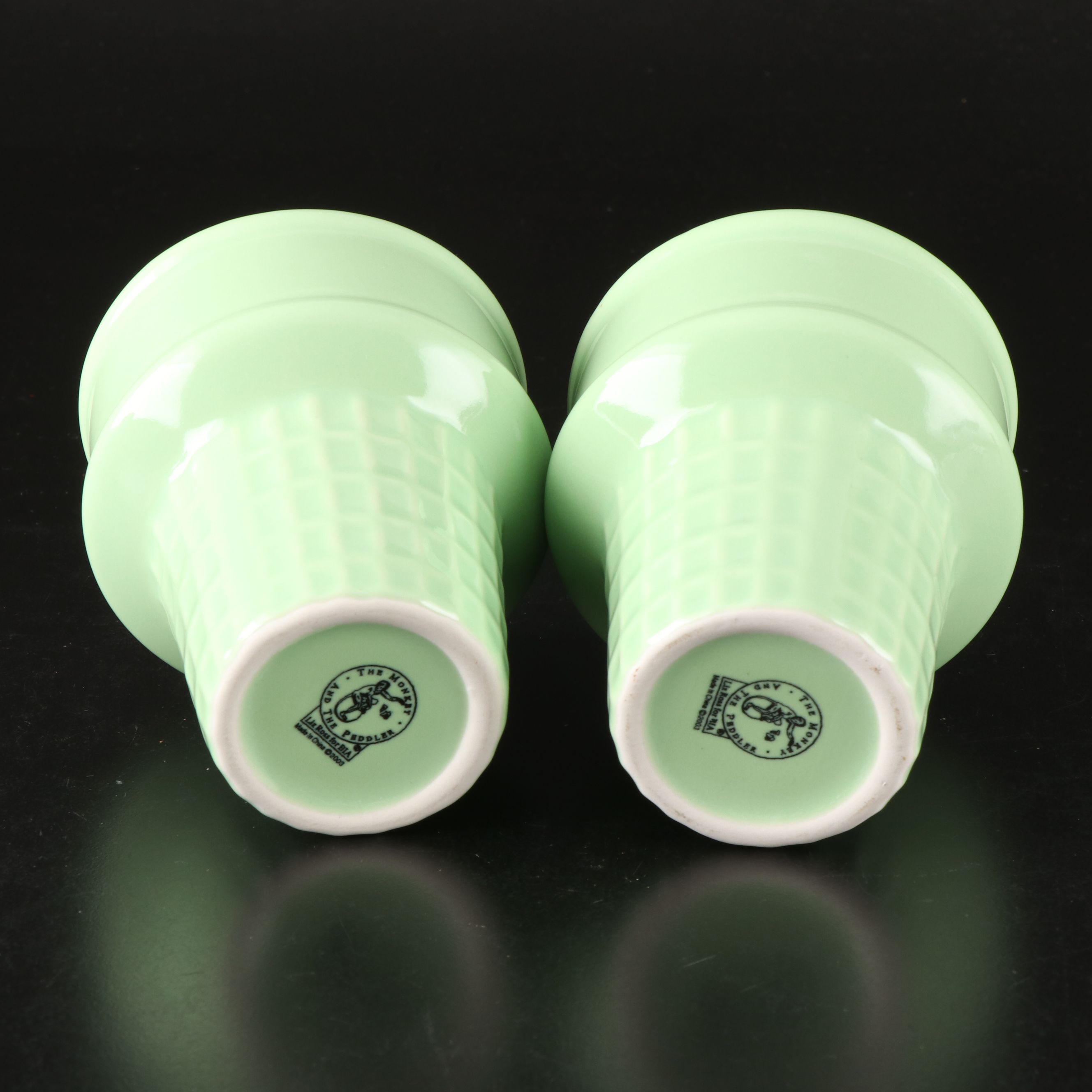 Monkey and the Peddler Ice Cream Cone Bowls with Other Dessert Stemware