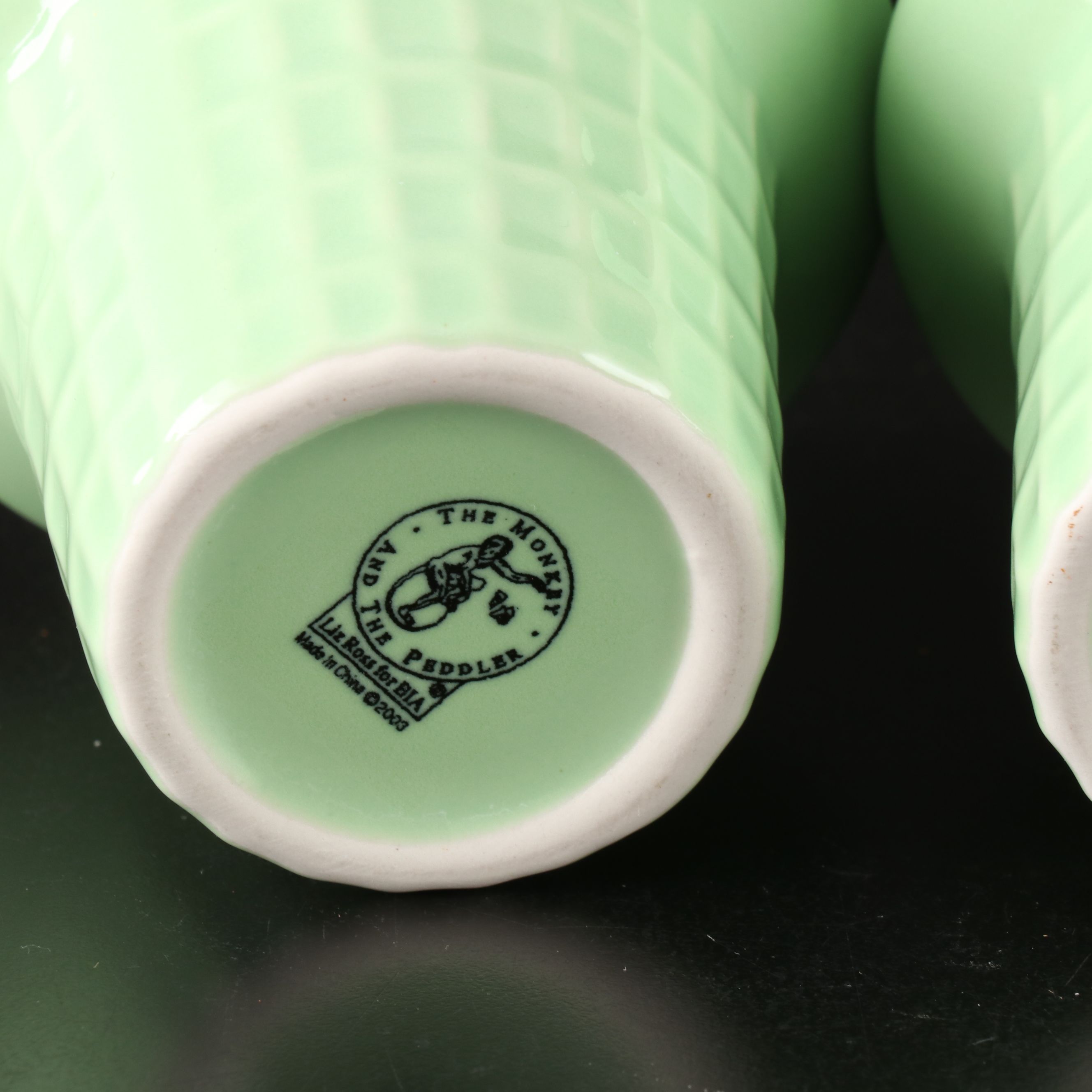 Monkey and the Peddler Ice Cream Cone Bowls with Other Dessert Stemware