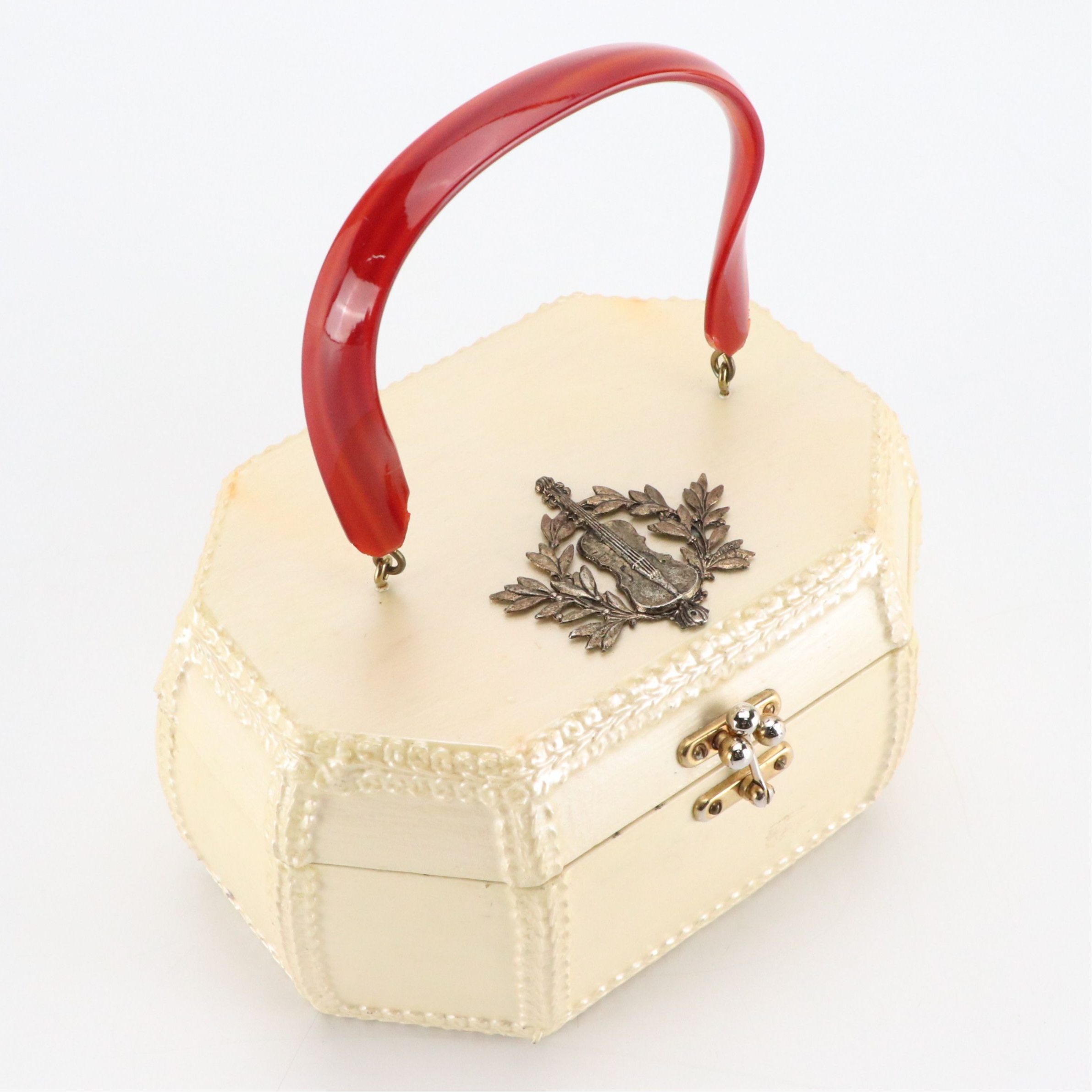 Star-Craft Luggage Train Case with Hand-Decorated Wood Purses