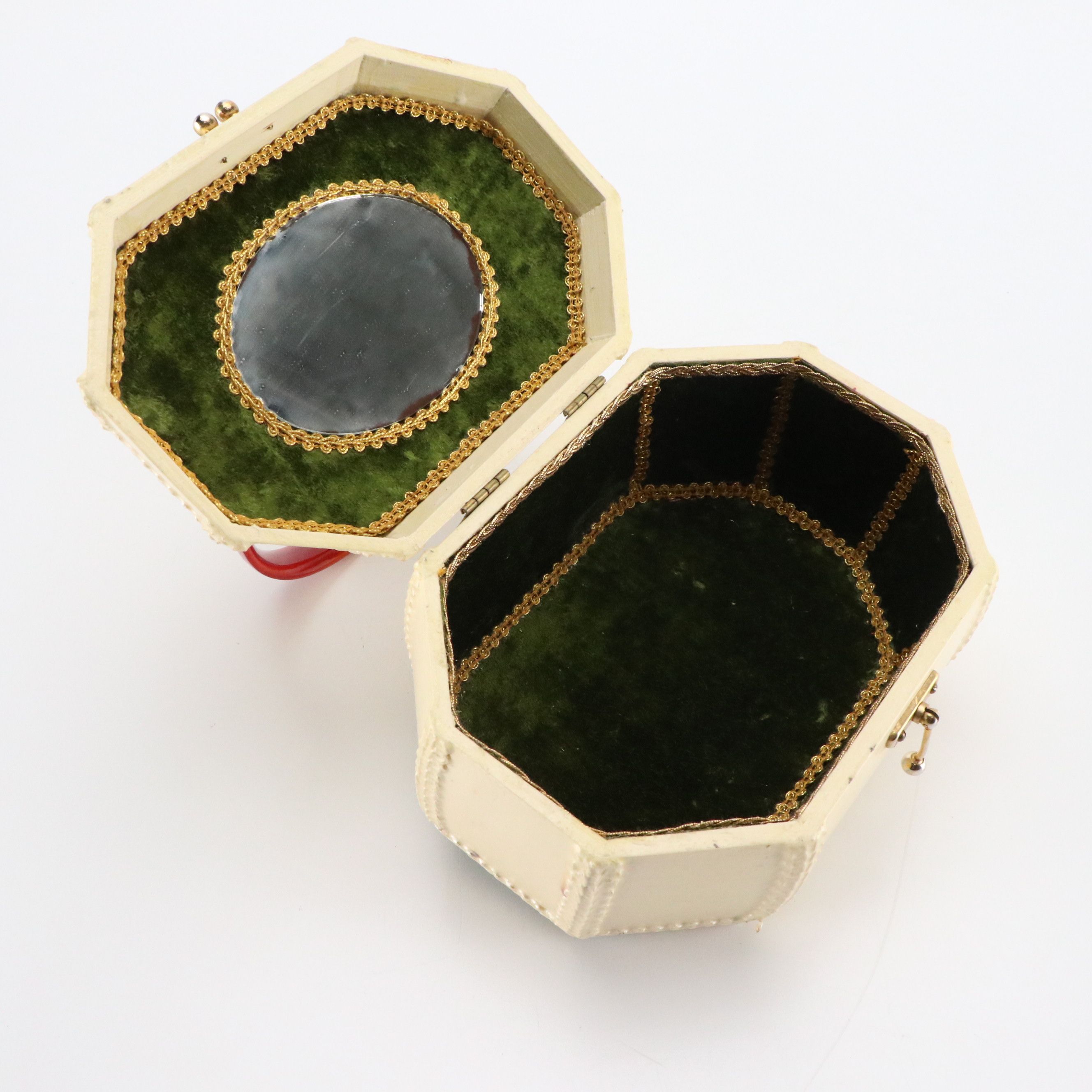 Star-Craft Luggage Train Case with Hand-Decorated Wood Purses