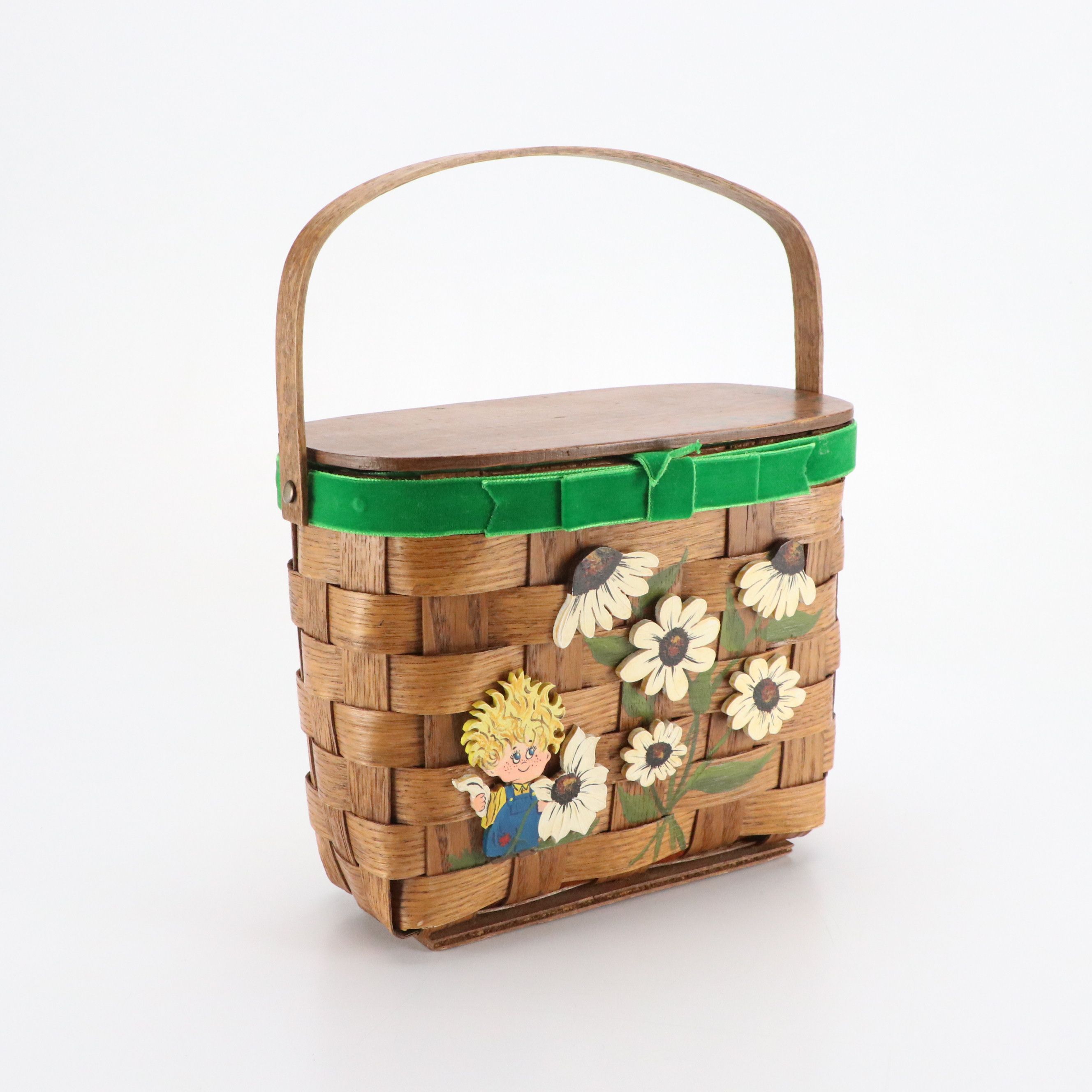 Star-Craft Luggage Train Case with Hand-Decorated Wood Purses