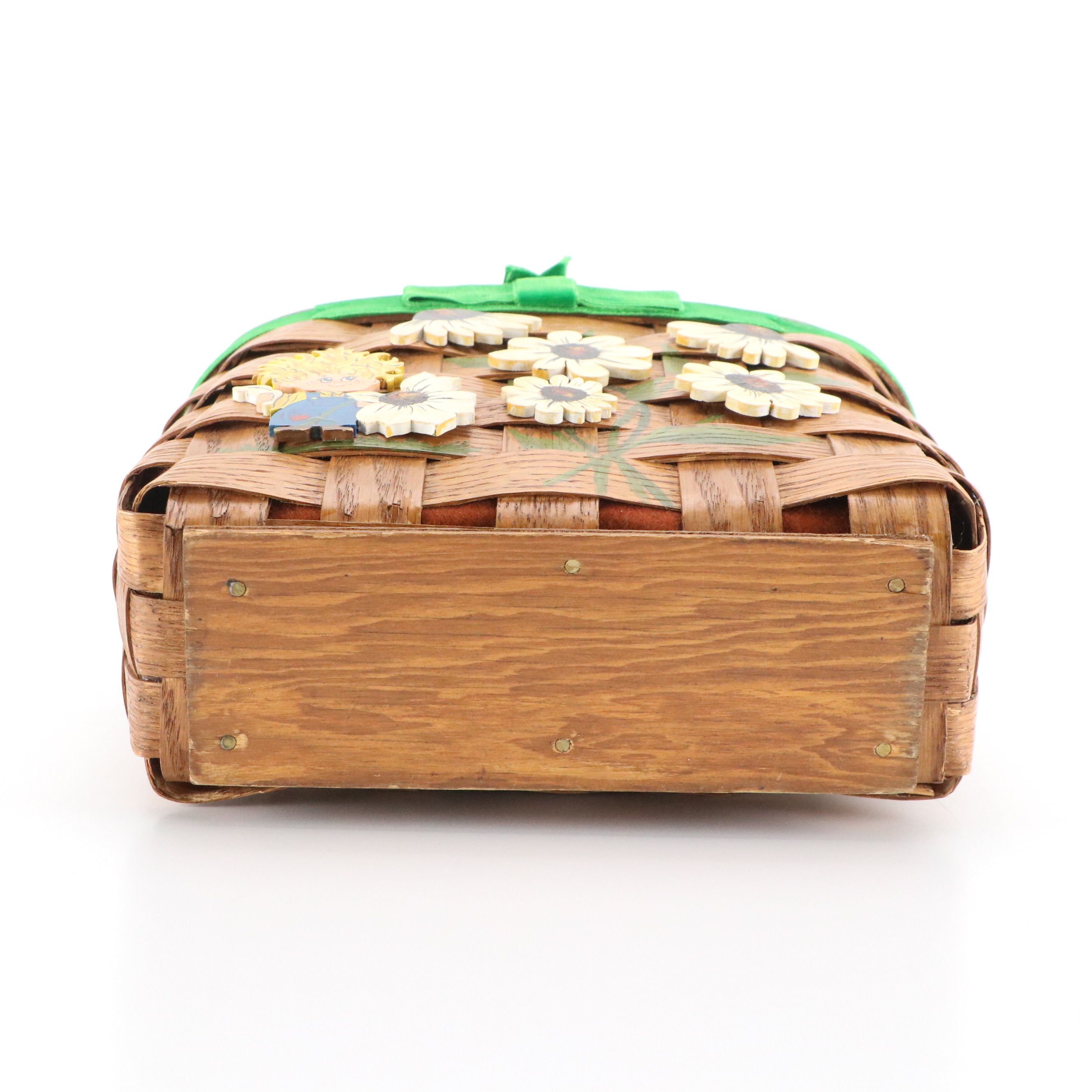 Star-Craft Luggage Train Case with Hand-Decorated Wood Purses