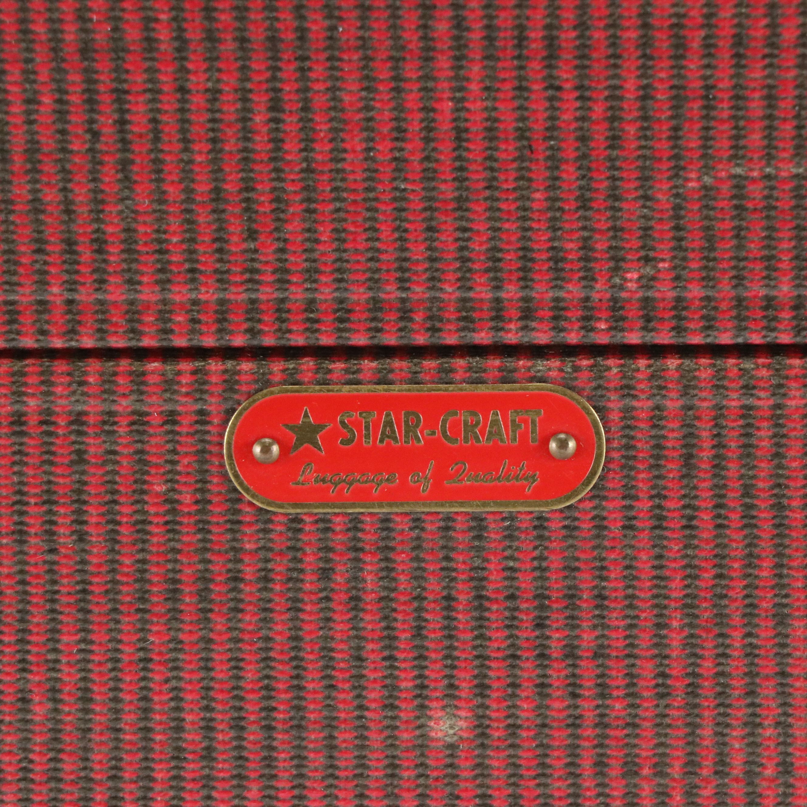 Star-Craft Luggage Train Case with Hand-Decorated Wood Purses