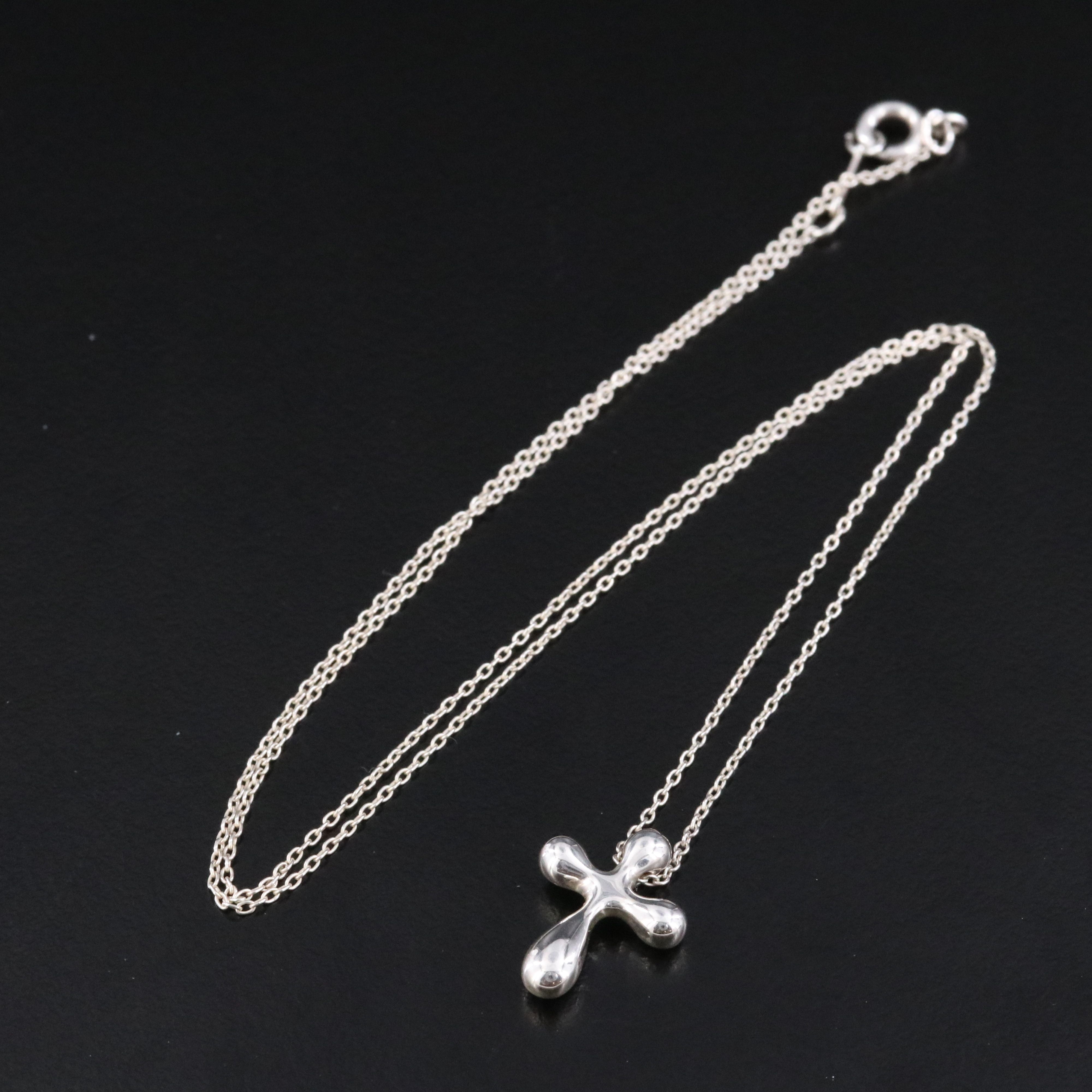 Elsa Peretti for Tiffany & Co. Sterling Cross Necklace
