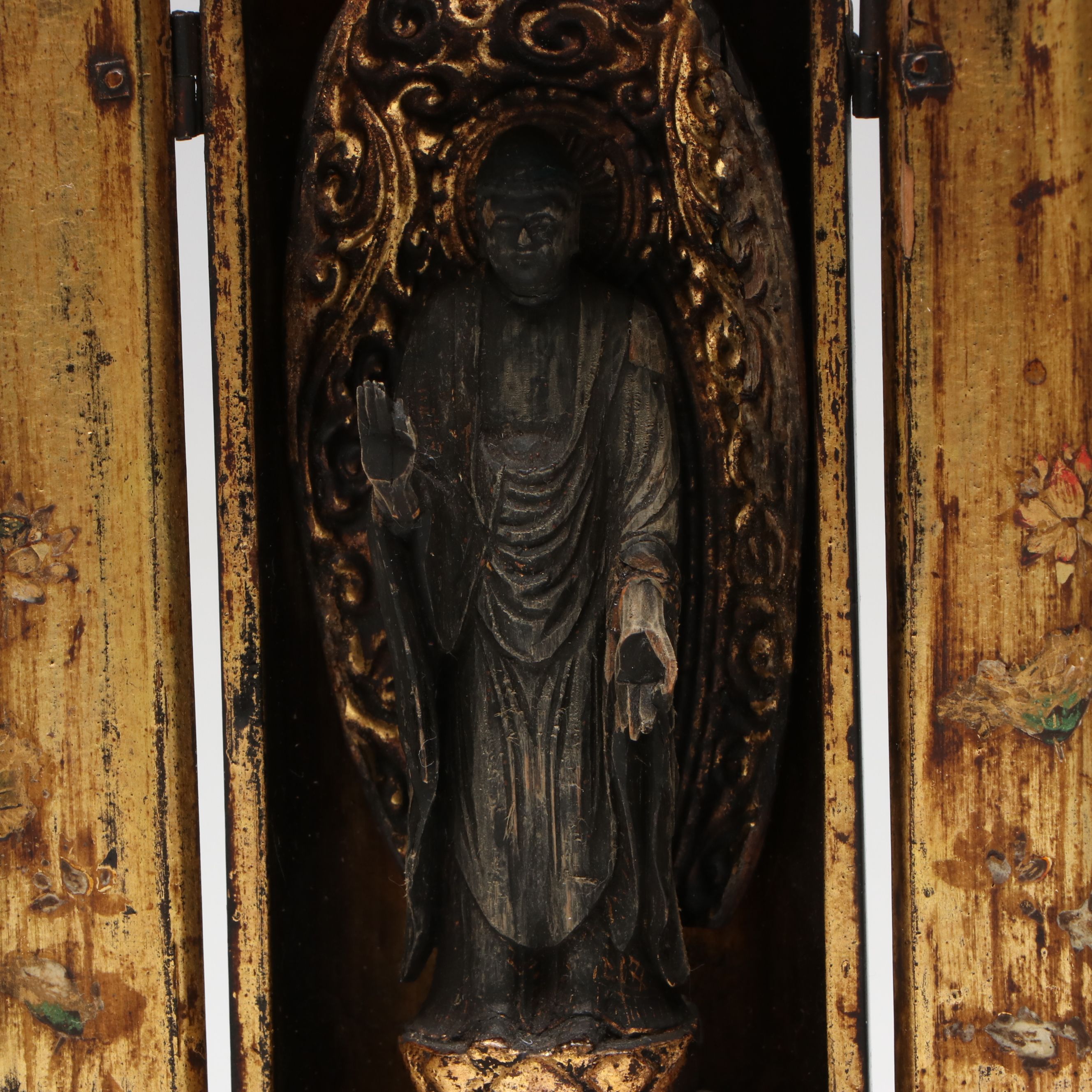 Japanese Giltwood Amitābha Buddha Zushi