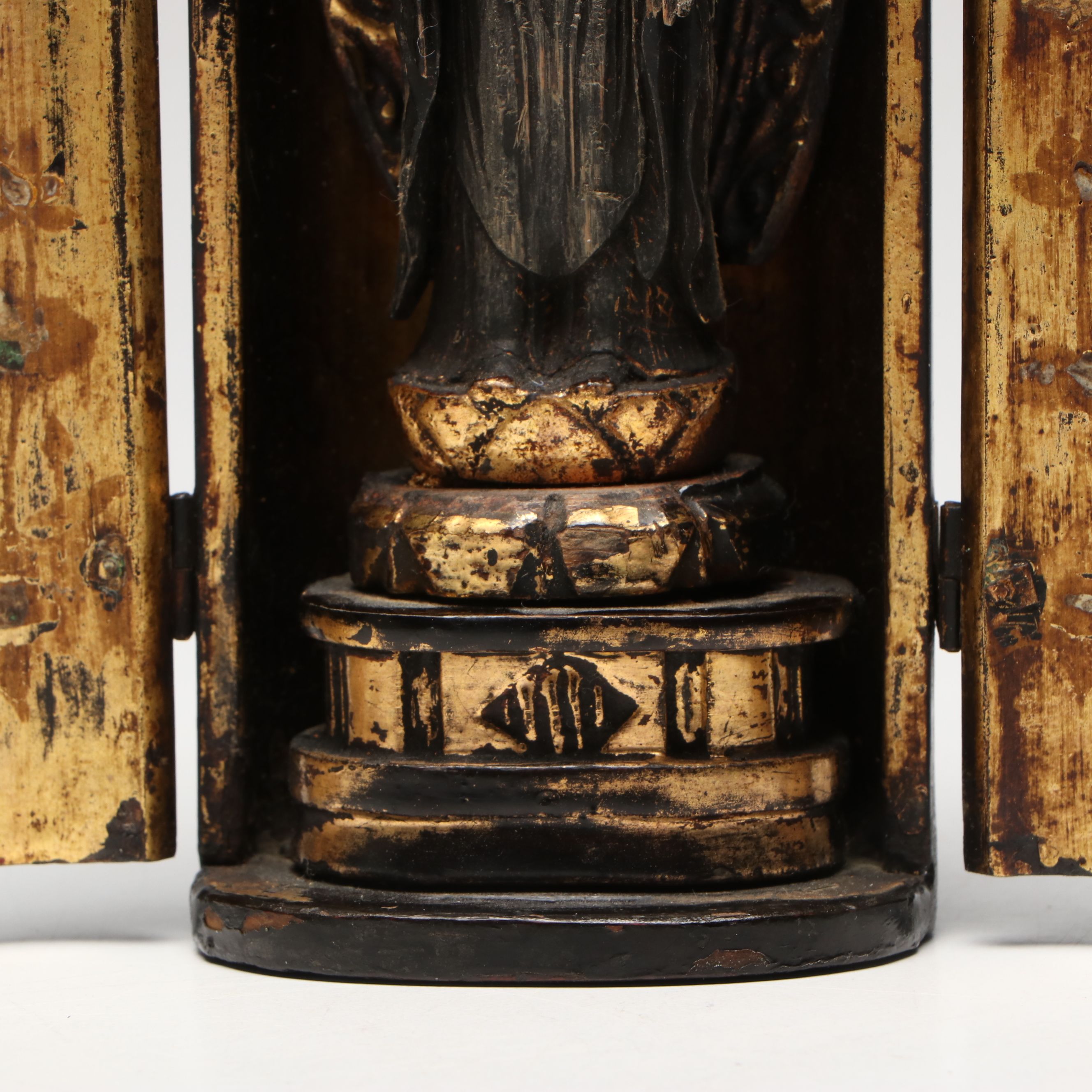 Japanese Giltwood Amitābha Buddha Zushi