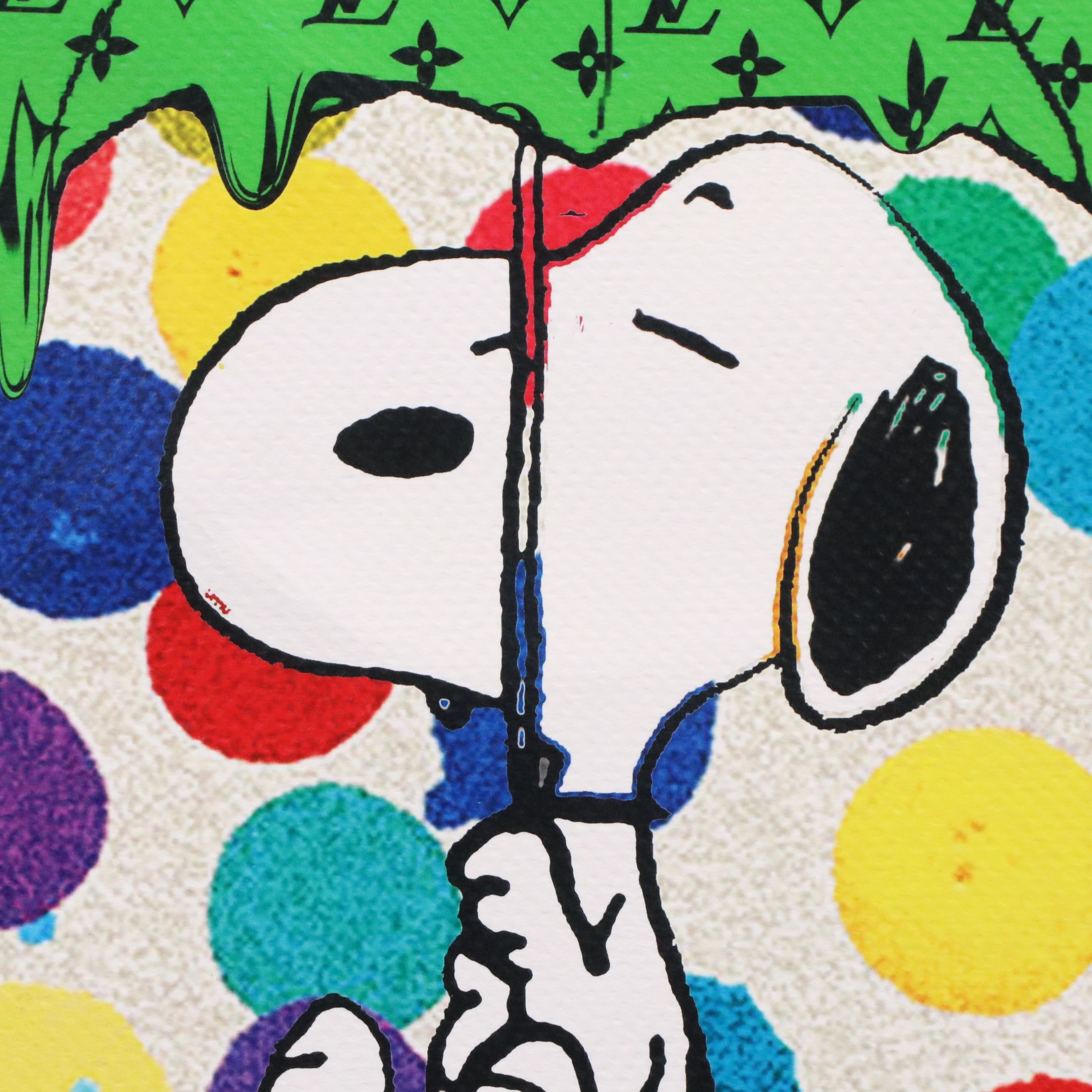 Death NYC Pop Art Offset Lithograph Homage to Snoopy x Louis Vuitton, 2020