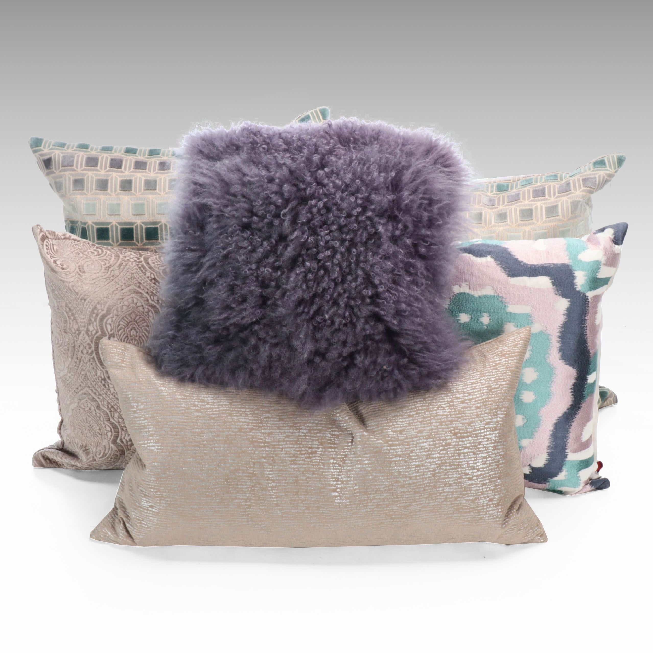 Mongolian Lambswool with Caldeira and Other Accent Pillows