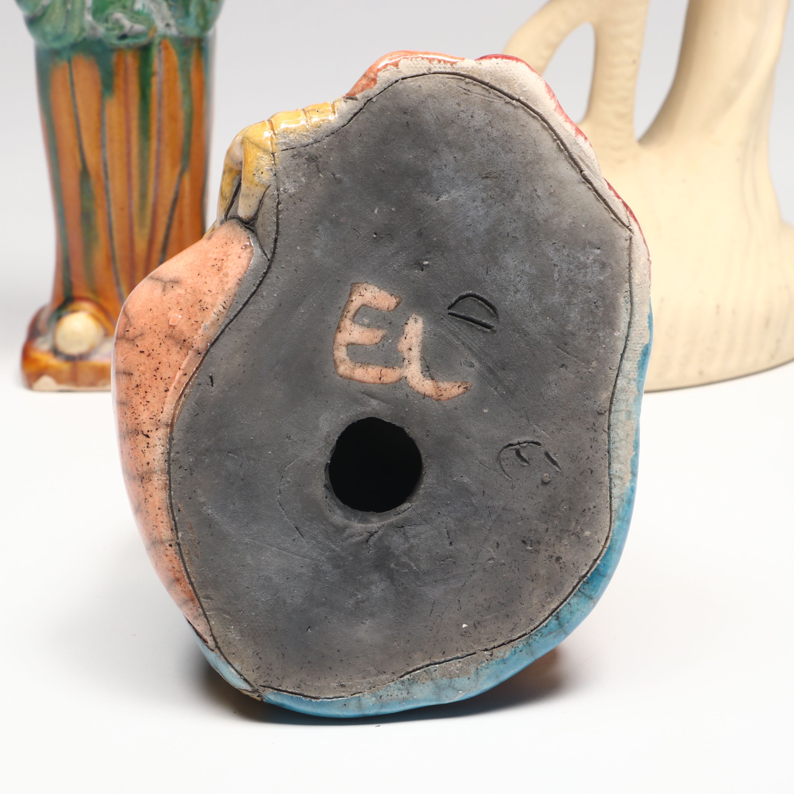 Chinese Tang Style Sancai Glaze Female Figure, Other Crane and Monkey Figures