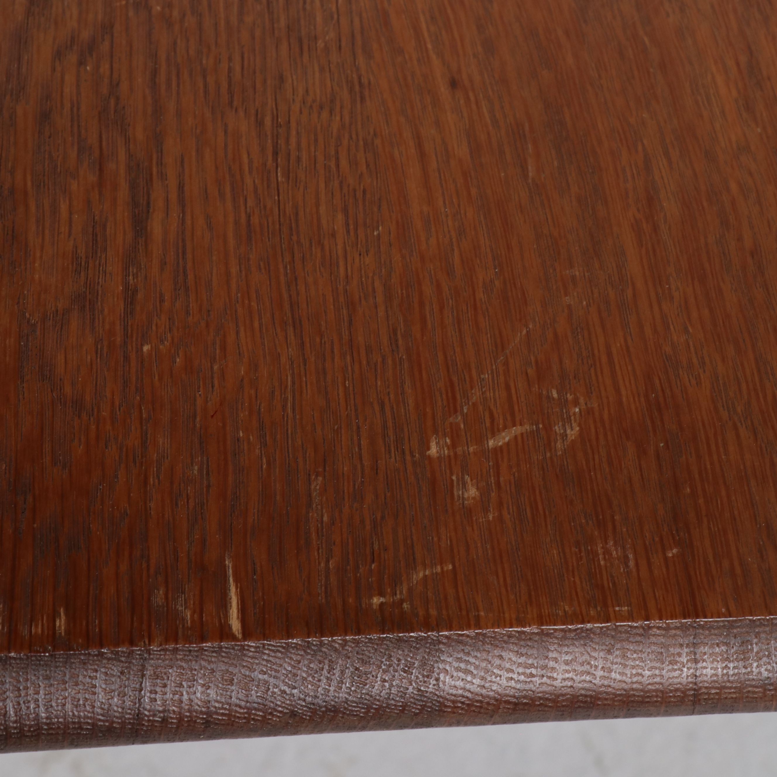 Victorian Eastlake Oak Expanding Dining Table with Center Support