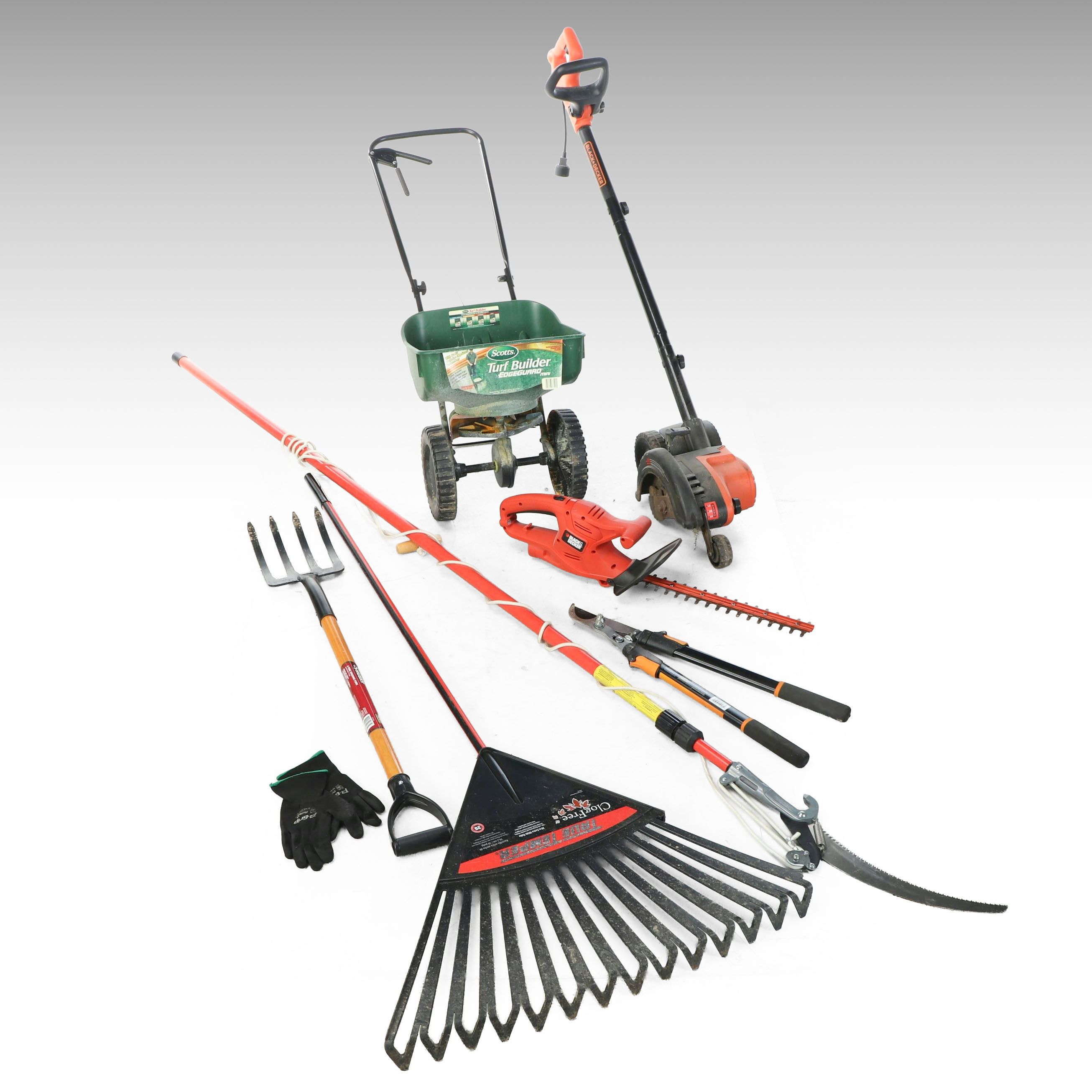 Black + Decker Edge Trimmer and Chainsaw with More Outdoor Power Tools