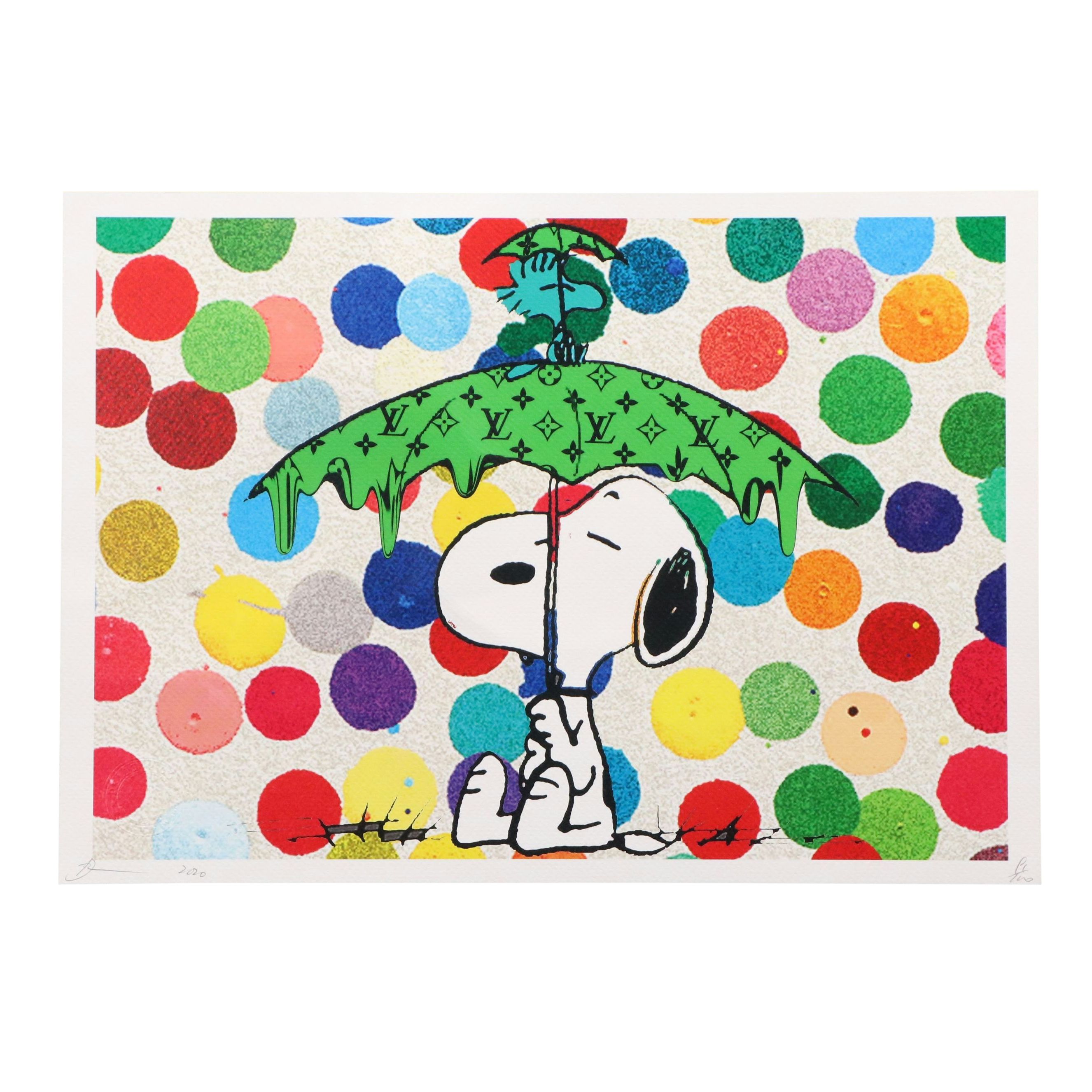 Death NYC Pop Art Offset Lithograph Homage to Snoopy x Louis Vuitton, 2020