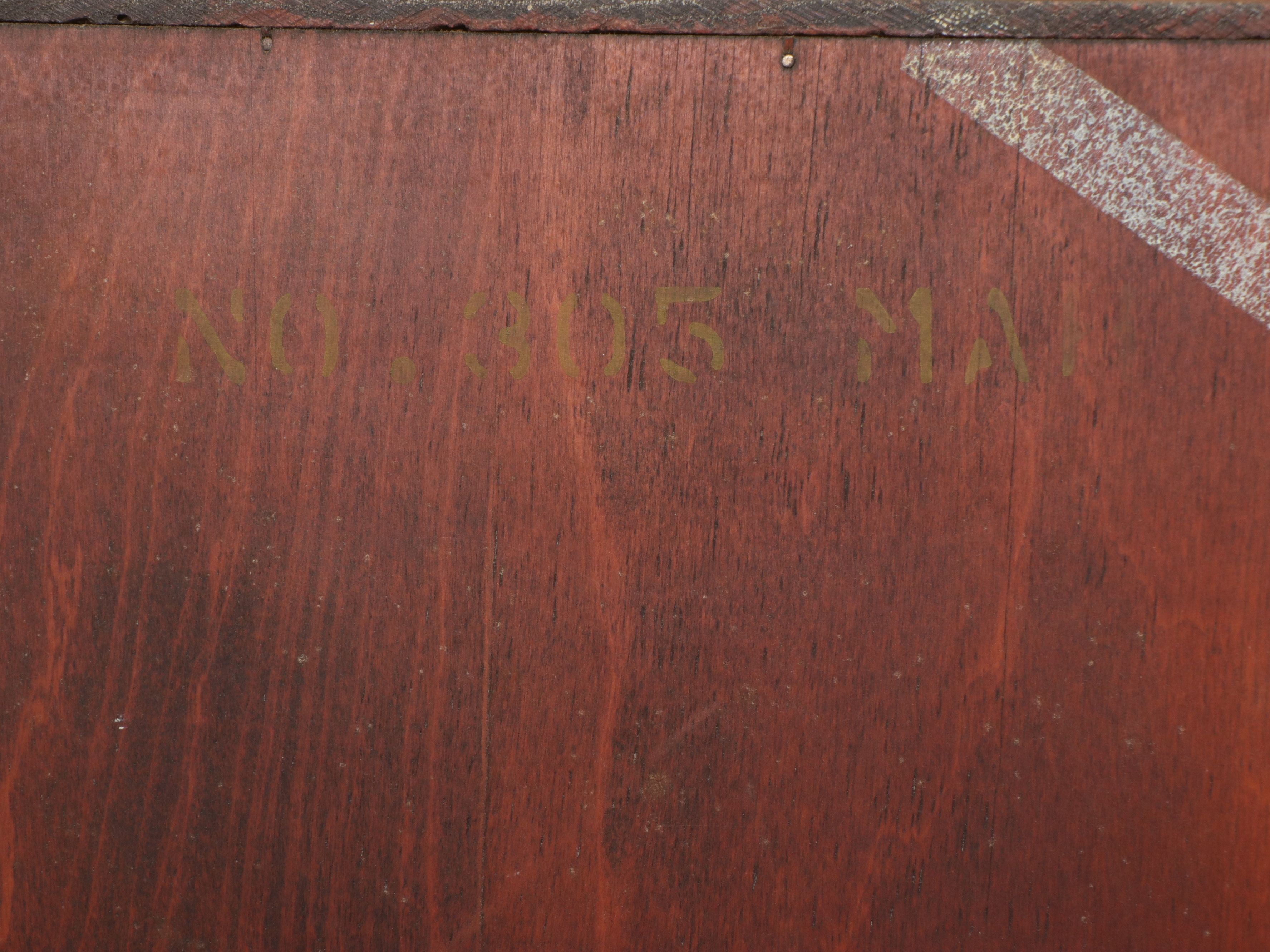 Georgian Style Mahogany Bowfront Corner China Cabinet, Mid to Late 20th Century