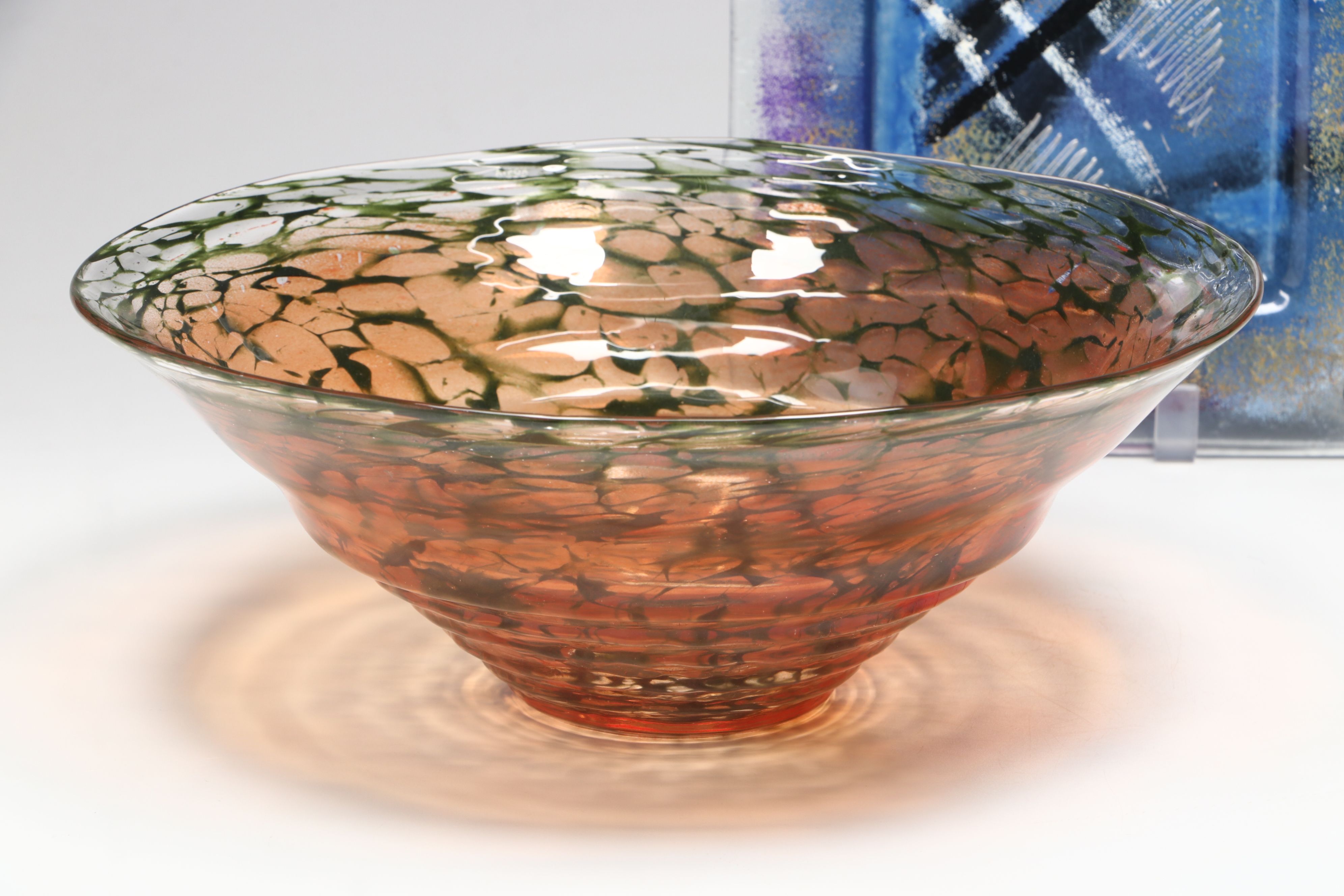 Kjell Engman for Kosta Boda Art Glass Bowl with Other Plate and Paperweight