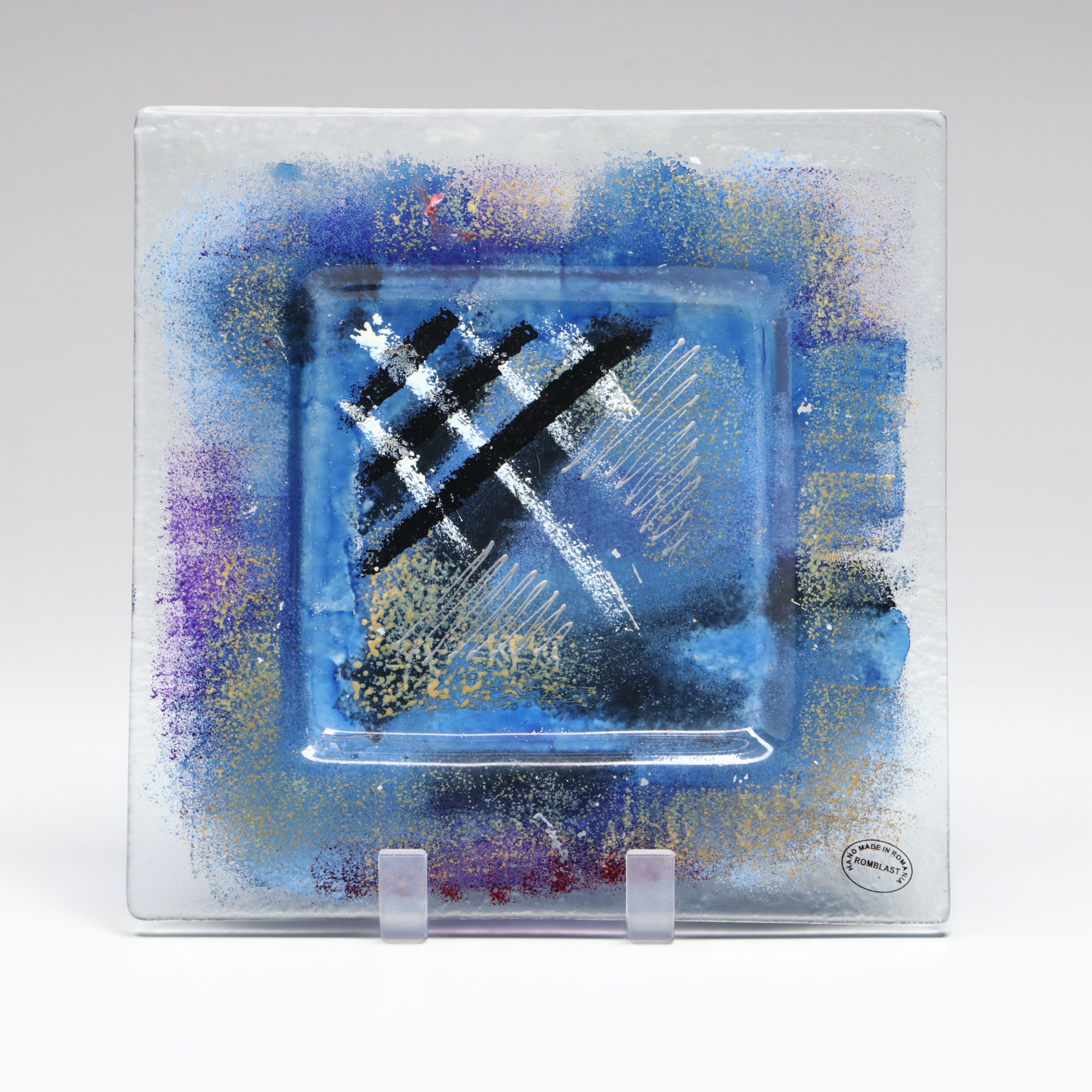 Kjell Engman for Kosta Boda Art Glass Bowl with Other Plate and Paperweight