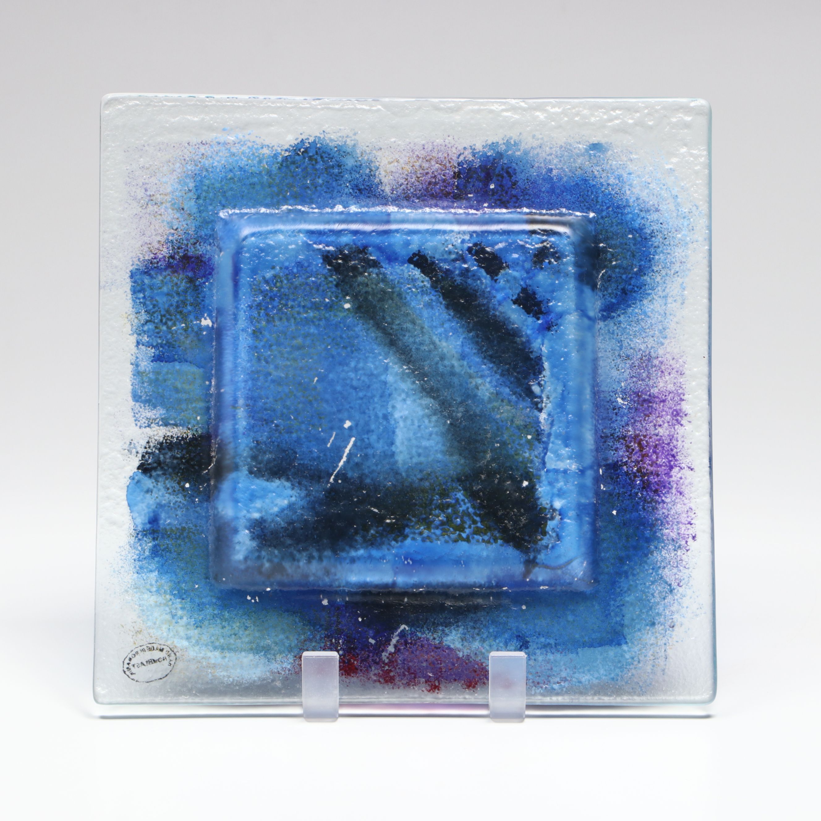 Kjell Engman for Kosta Boda Art Glass Bowl with Other Plate and Paperweight