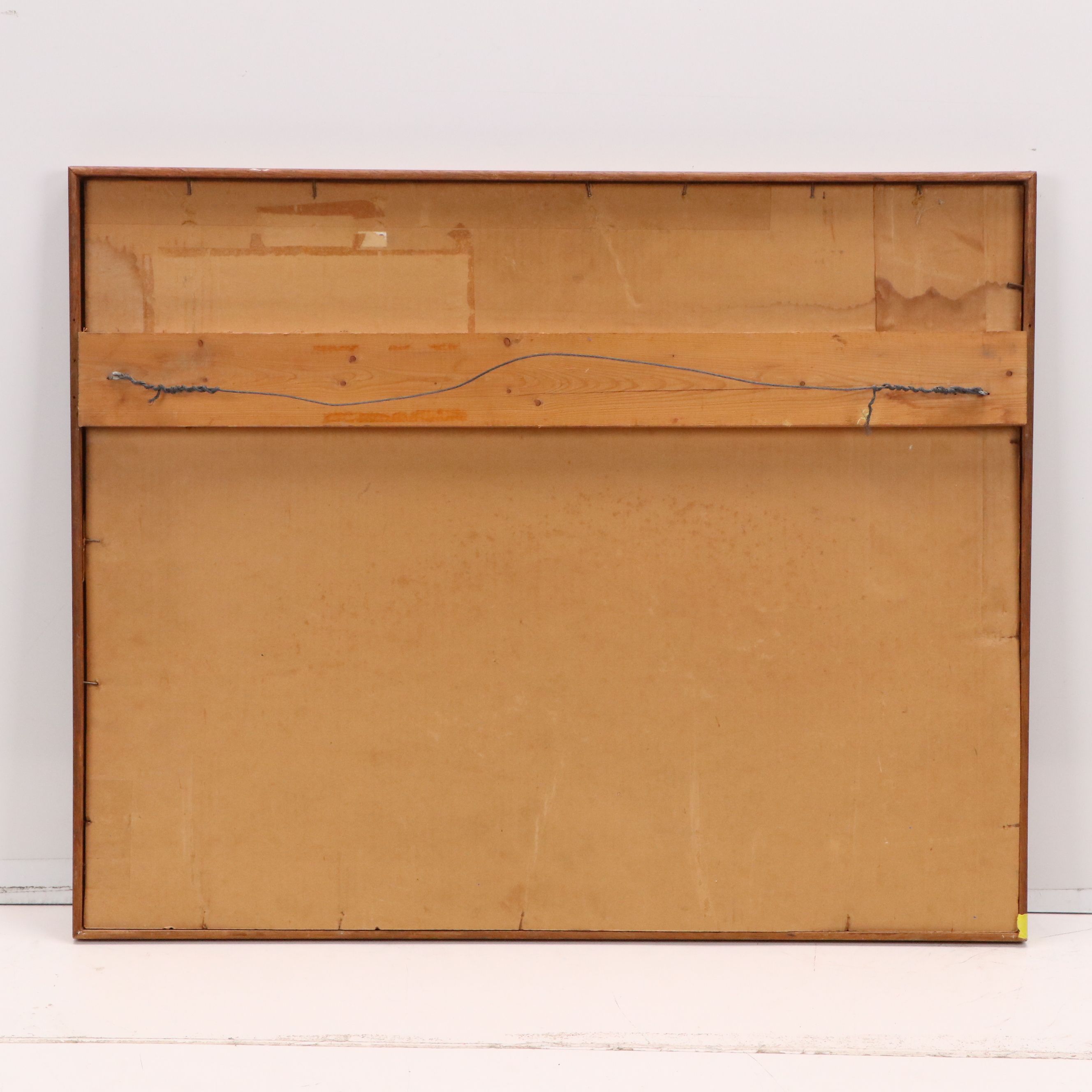 Schroeder Acrylic Painting of Abstracted Figure, 1959