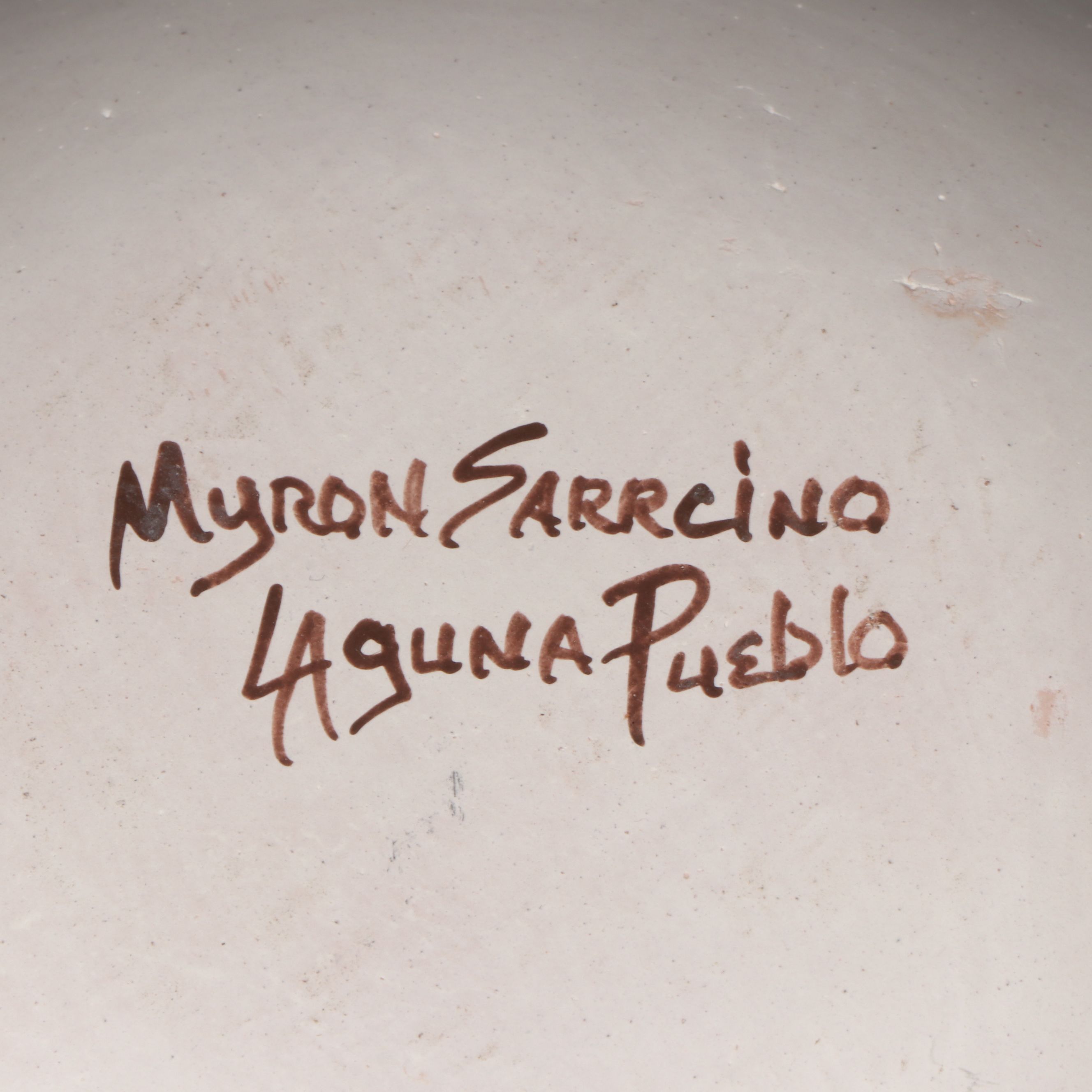 Myron Sarracino Laguna Pueblo Pottery Olla
