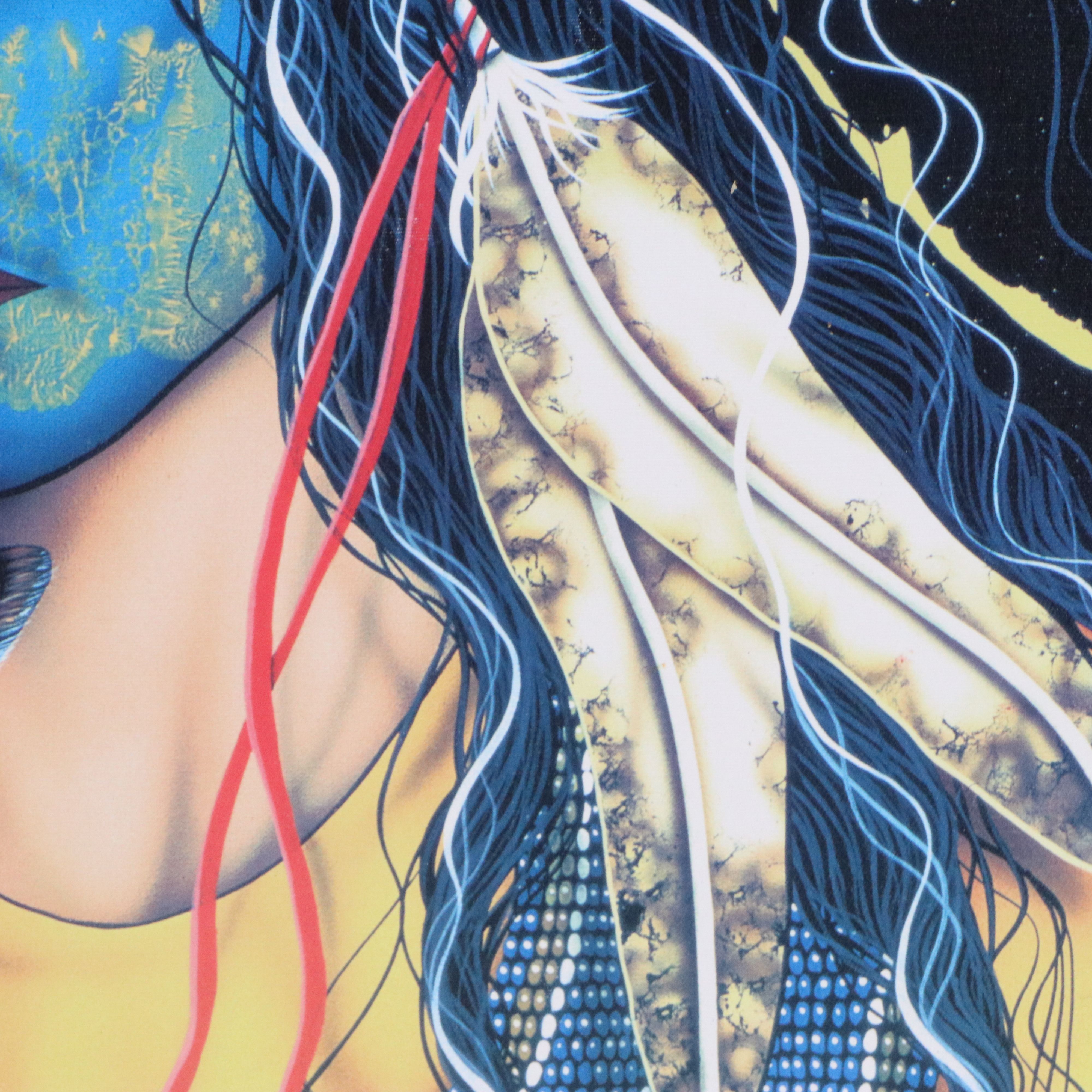 Henri Peter Offset Lithograph "Apache Warrior," 21st Century