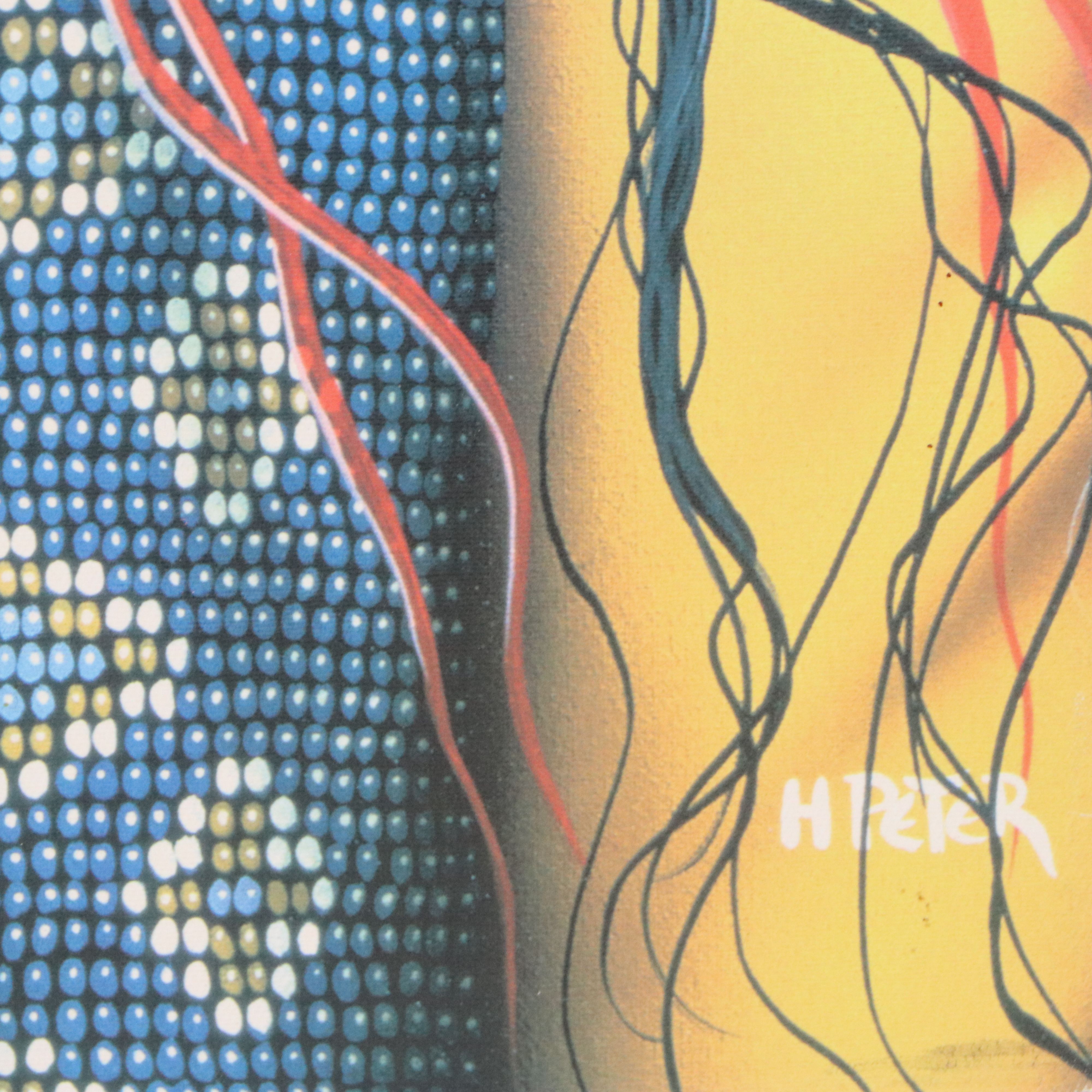 Henri Peter Offset Lithograph "Apache Warrior," 21st Century